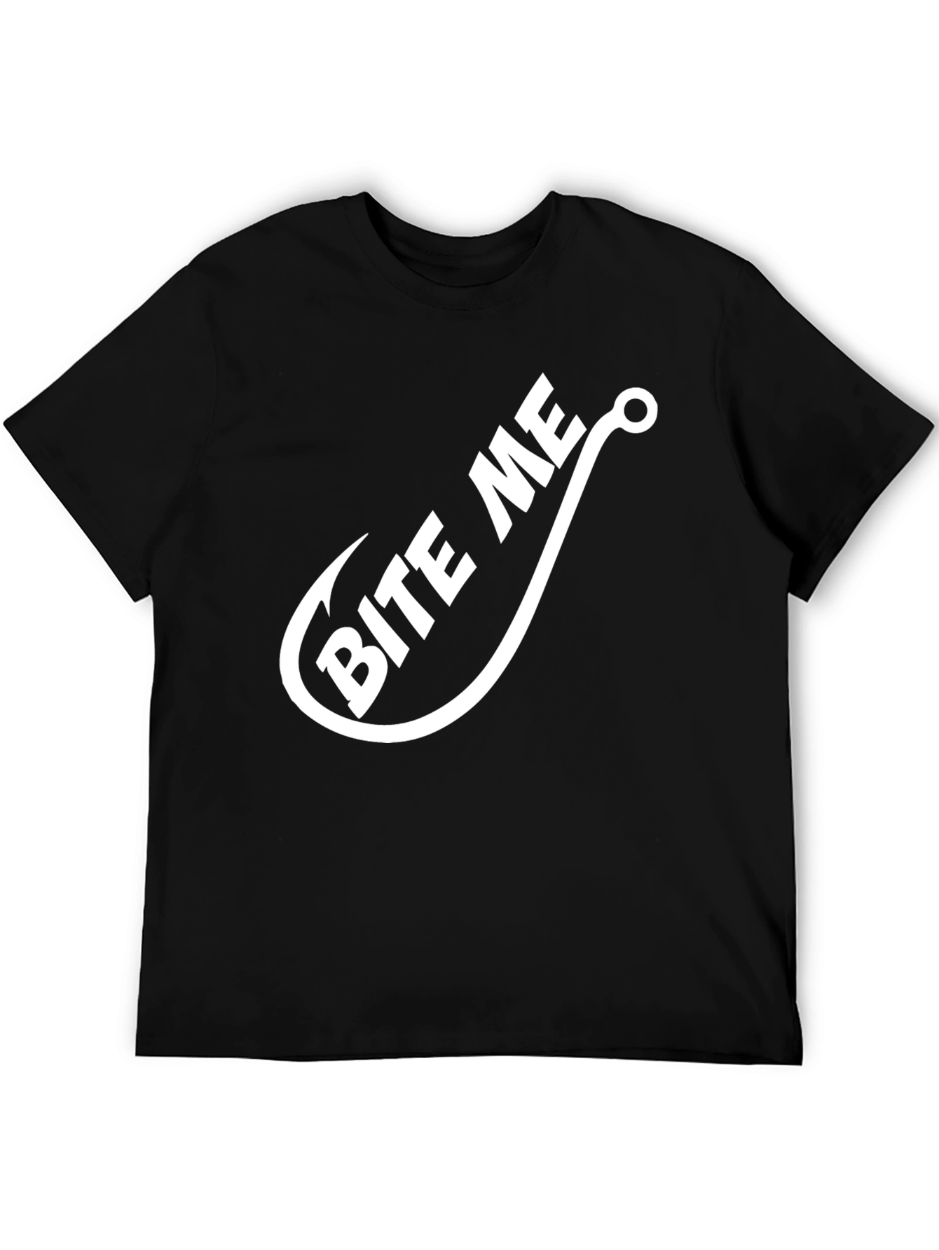 Bite Me T-Shirt - Funny Fishing Hook Tee
