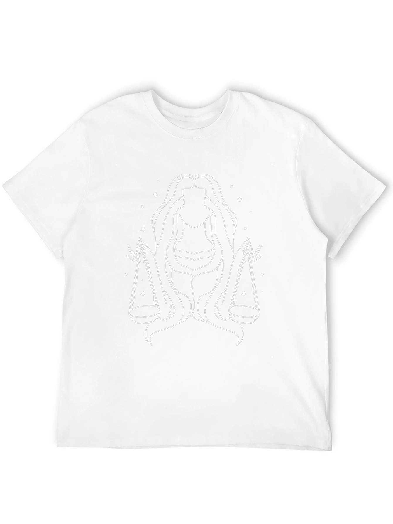 Libra Zodiac Sign Black Tee