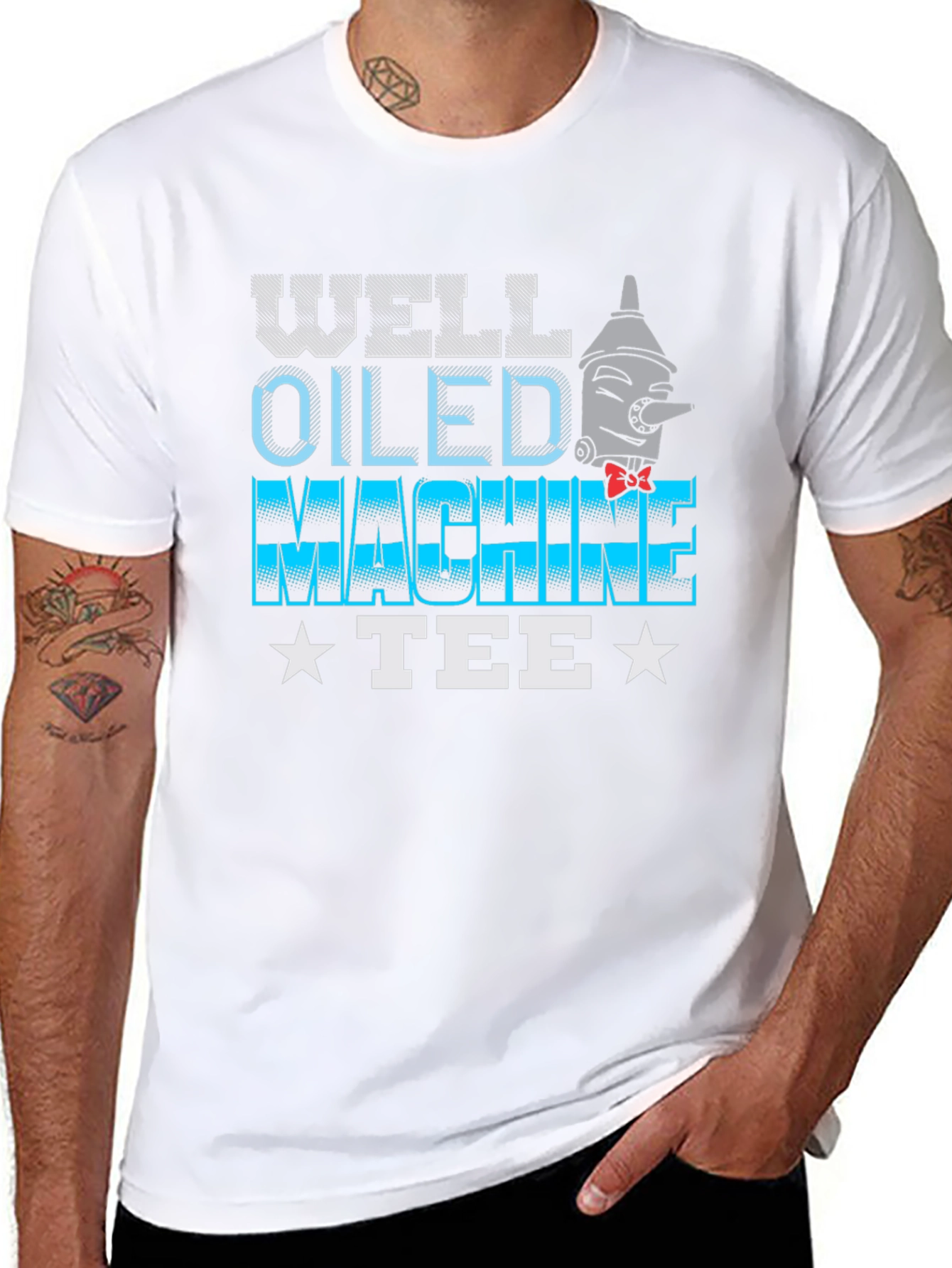 Well Oiled Machine Tee - Funny Graphic T-Shirt