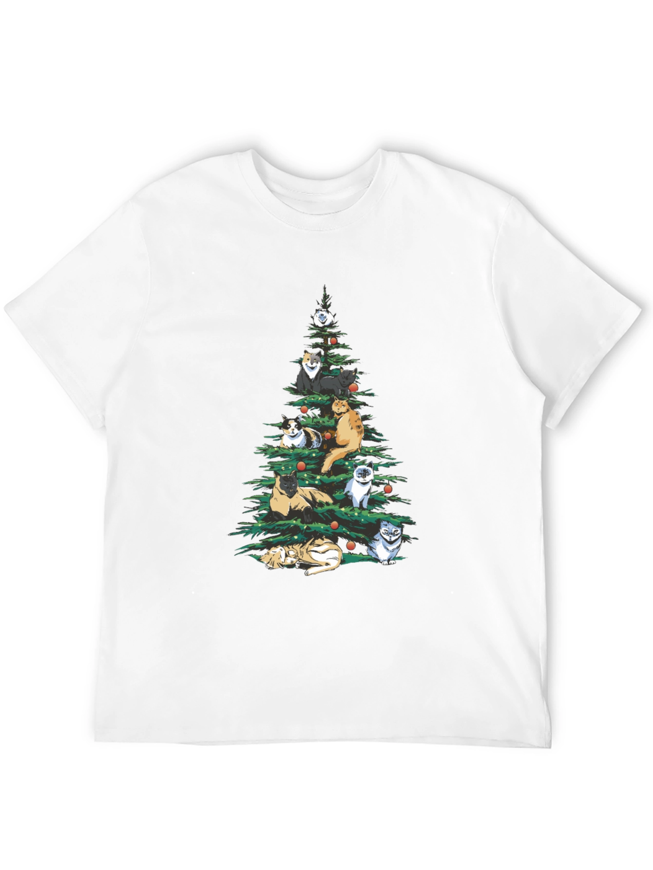 Cat Christmas Tree T-Shirt