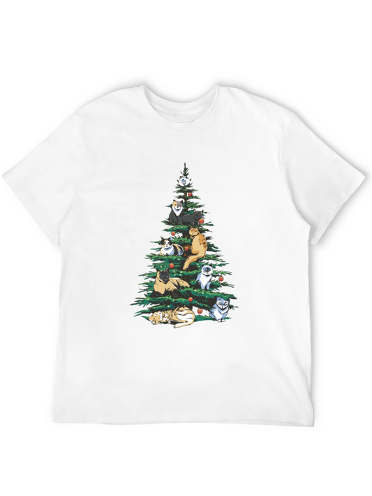 Cat Christmas Tree T-Shirt