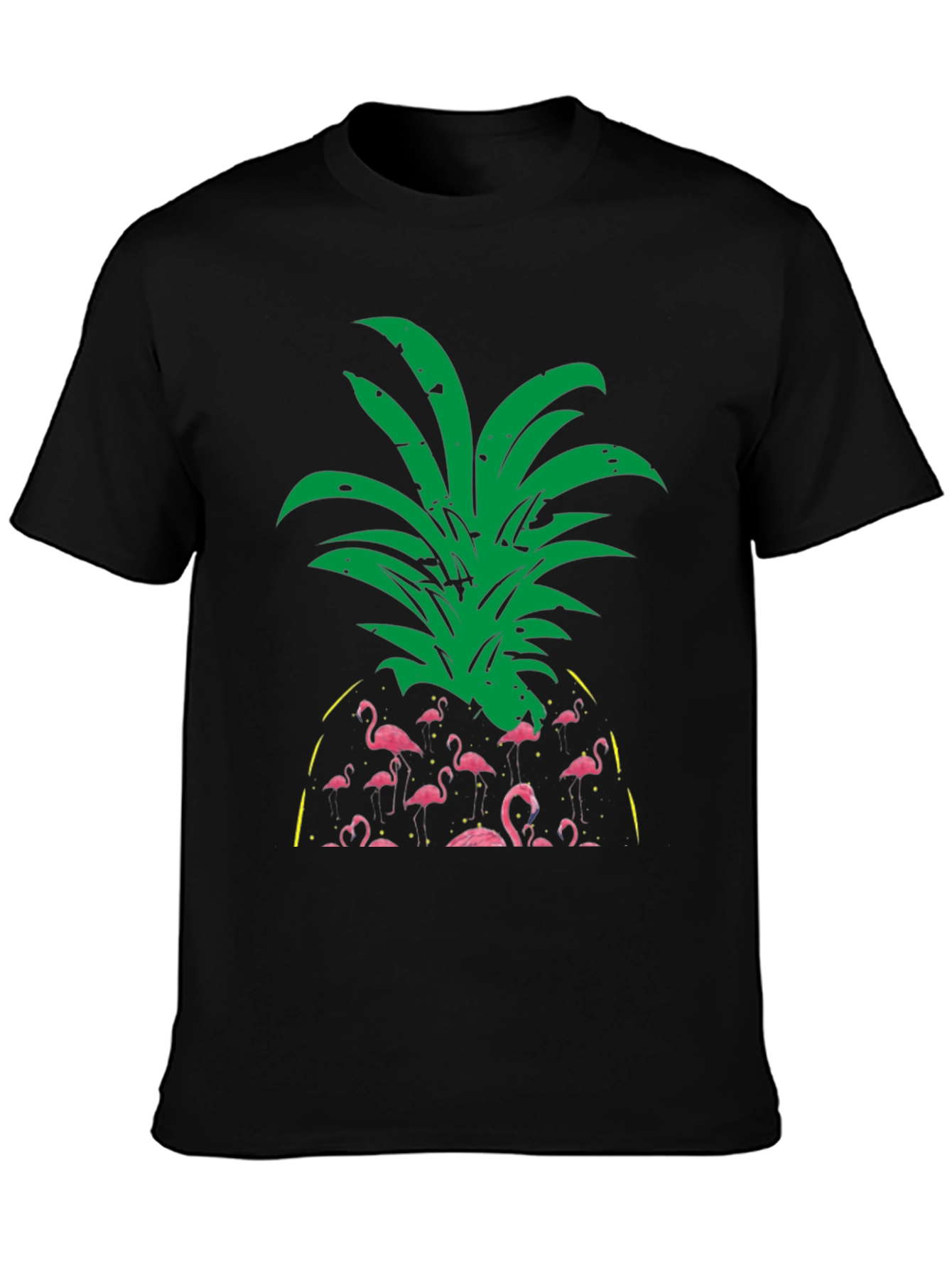 Flamingo Pineapple Graphic T-Shirt