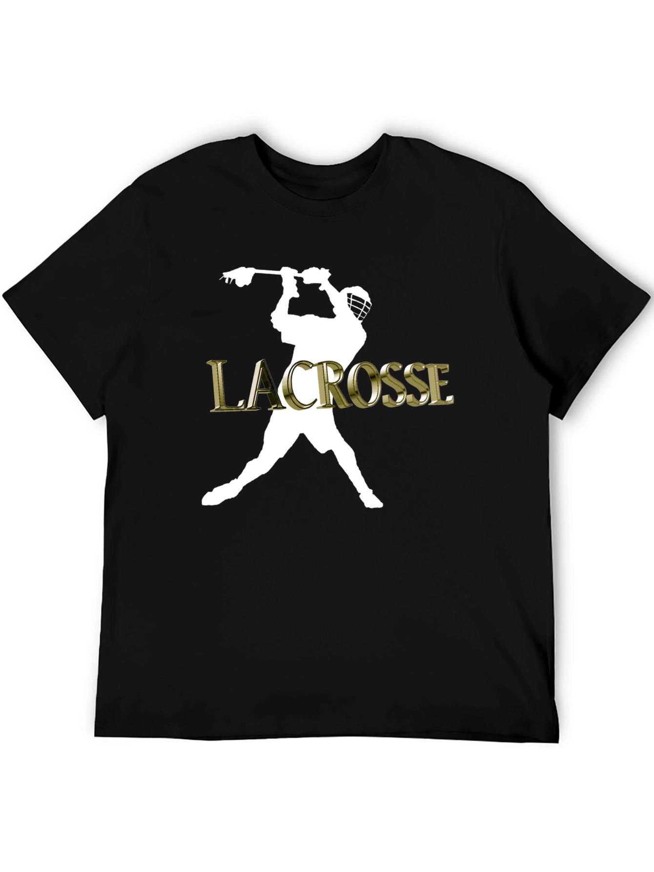 Lacrosse Player Graphic Tee - Sporty Style
