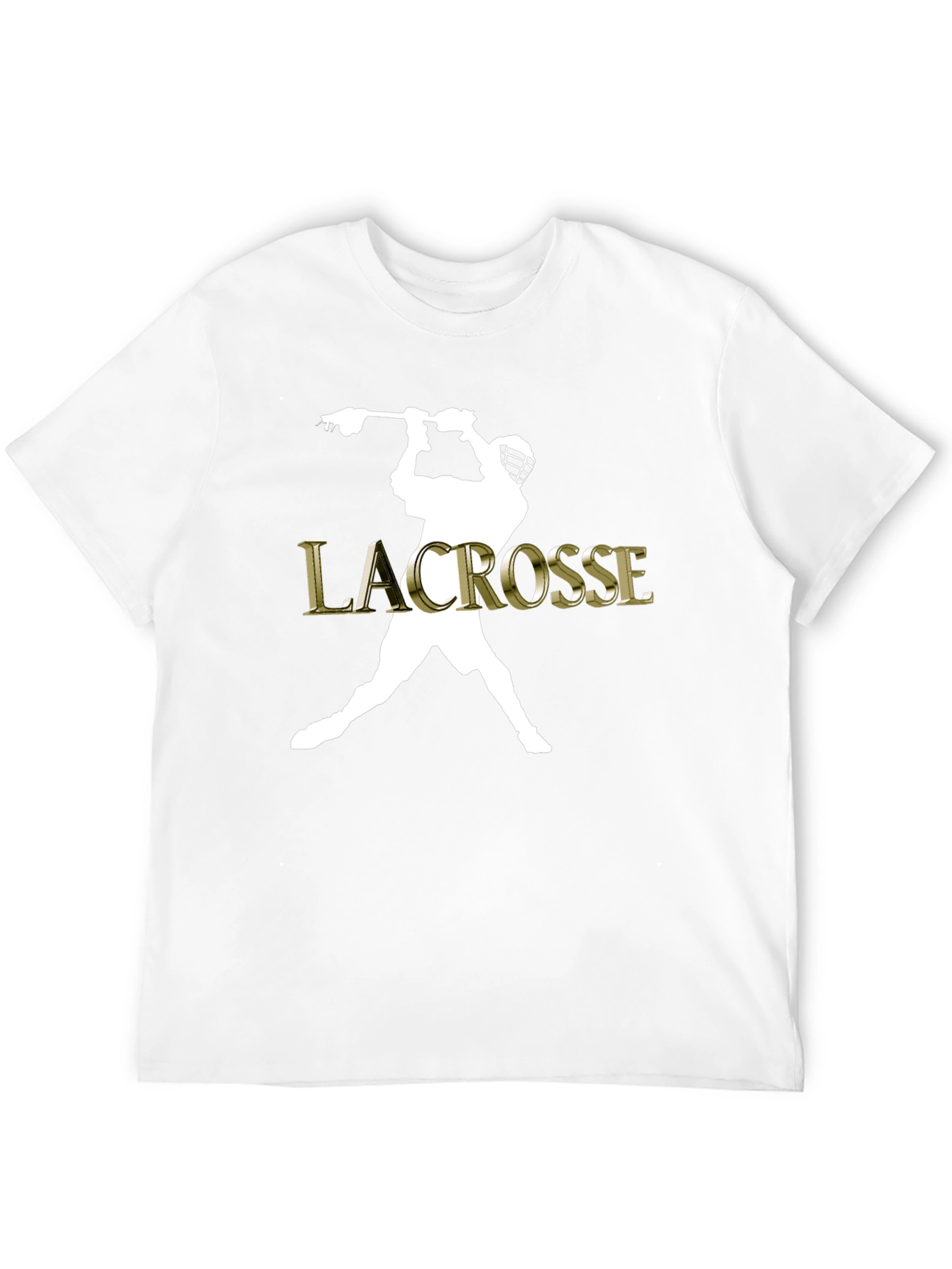 Lacrosse Player Graphic Tee - Sporty Style