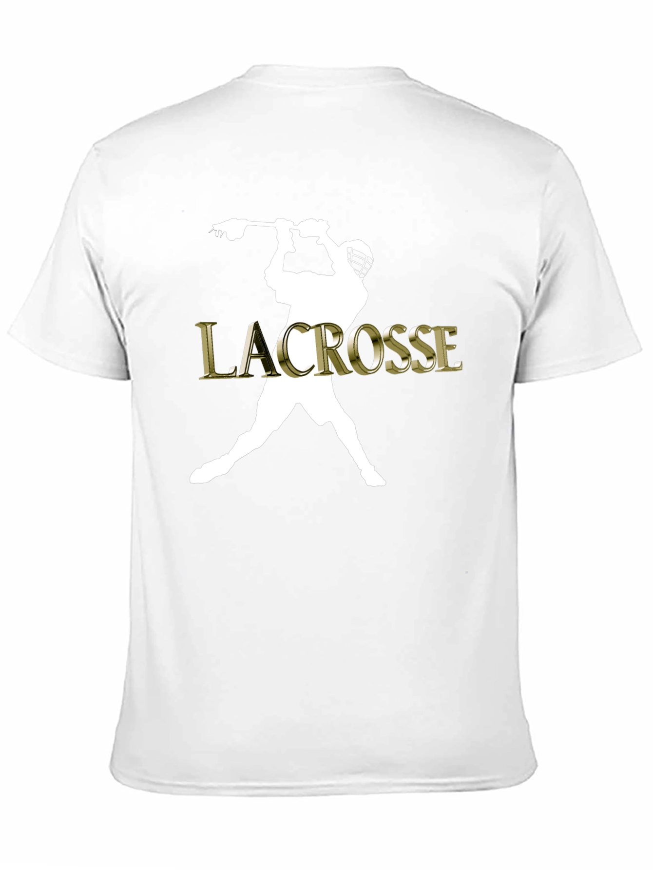 Lacrosse Player Graphic Tee - Sporty Style