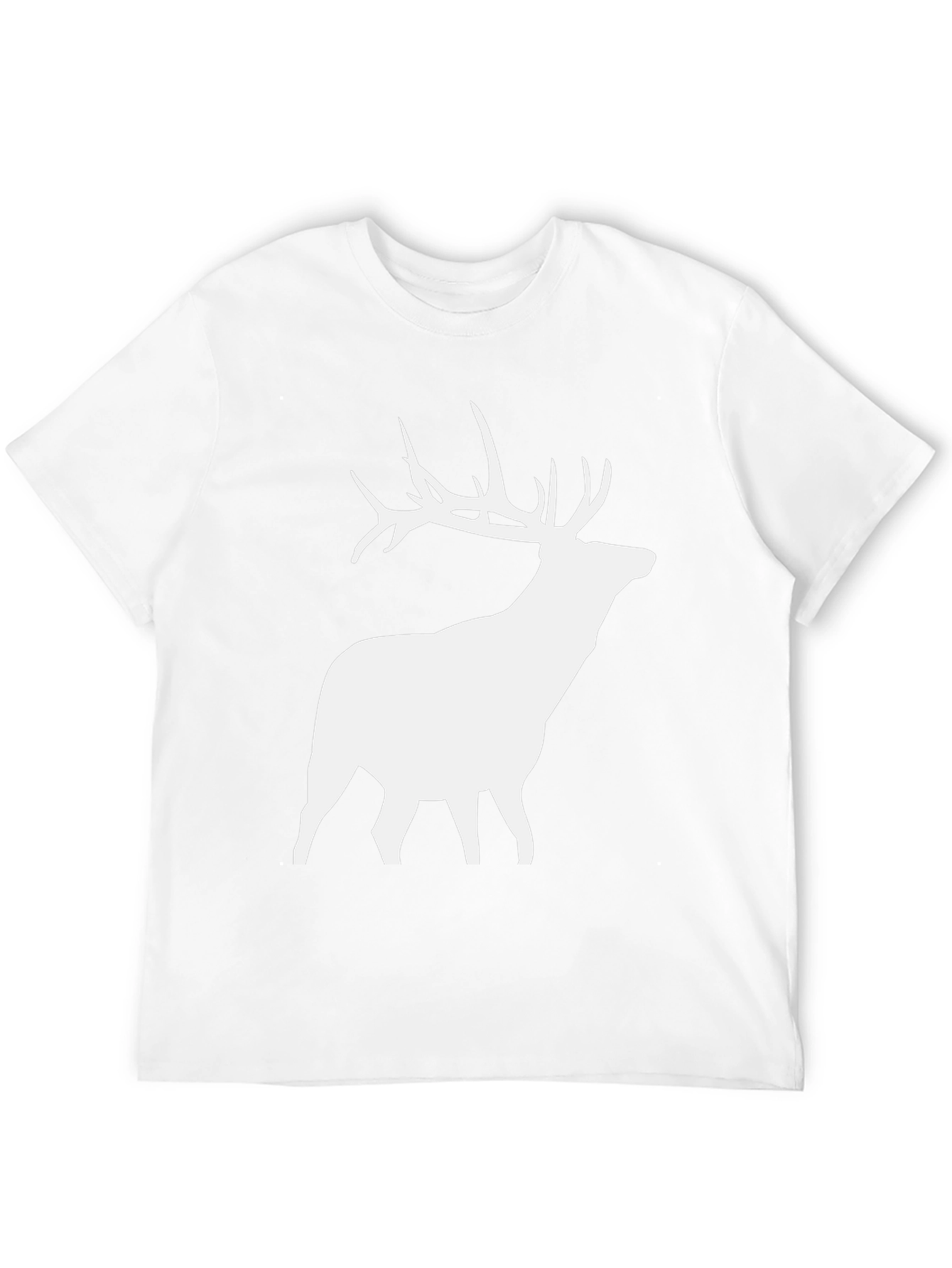 Deer Silhouette Graphic Tee - Black
