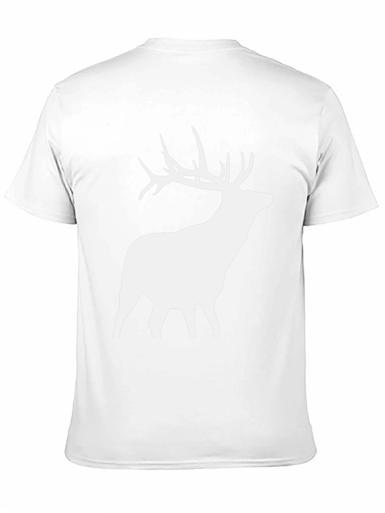 Deer Silhouette Graphic Tee - Black