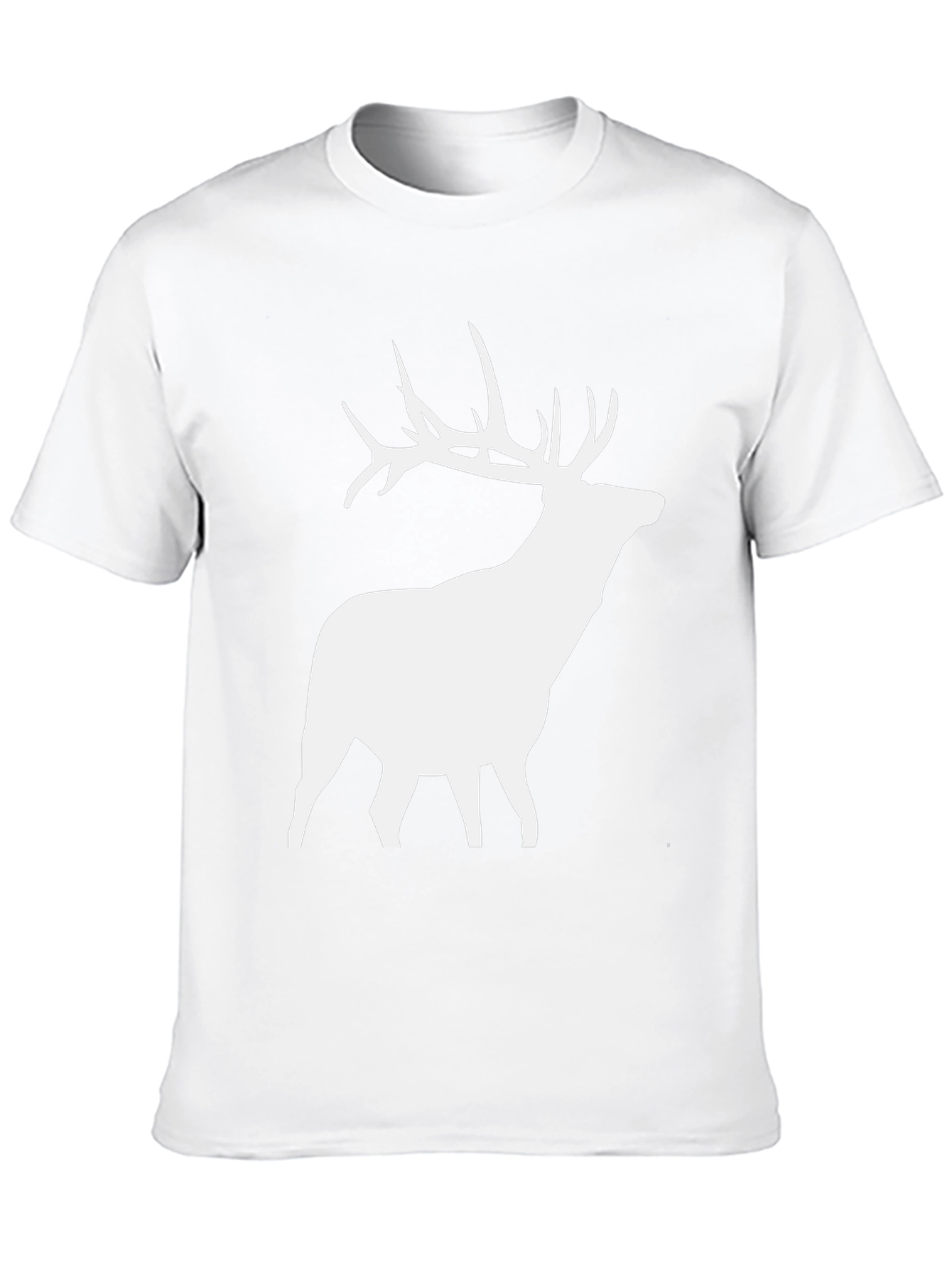 Deer Silhouette Graphic Tee - Black