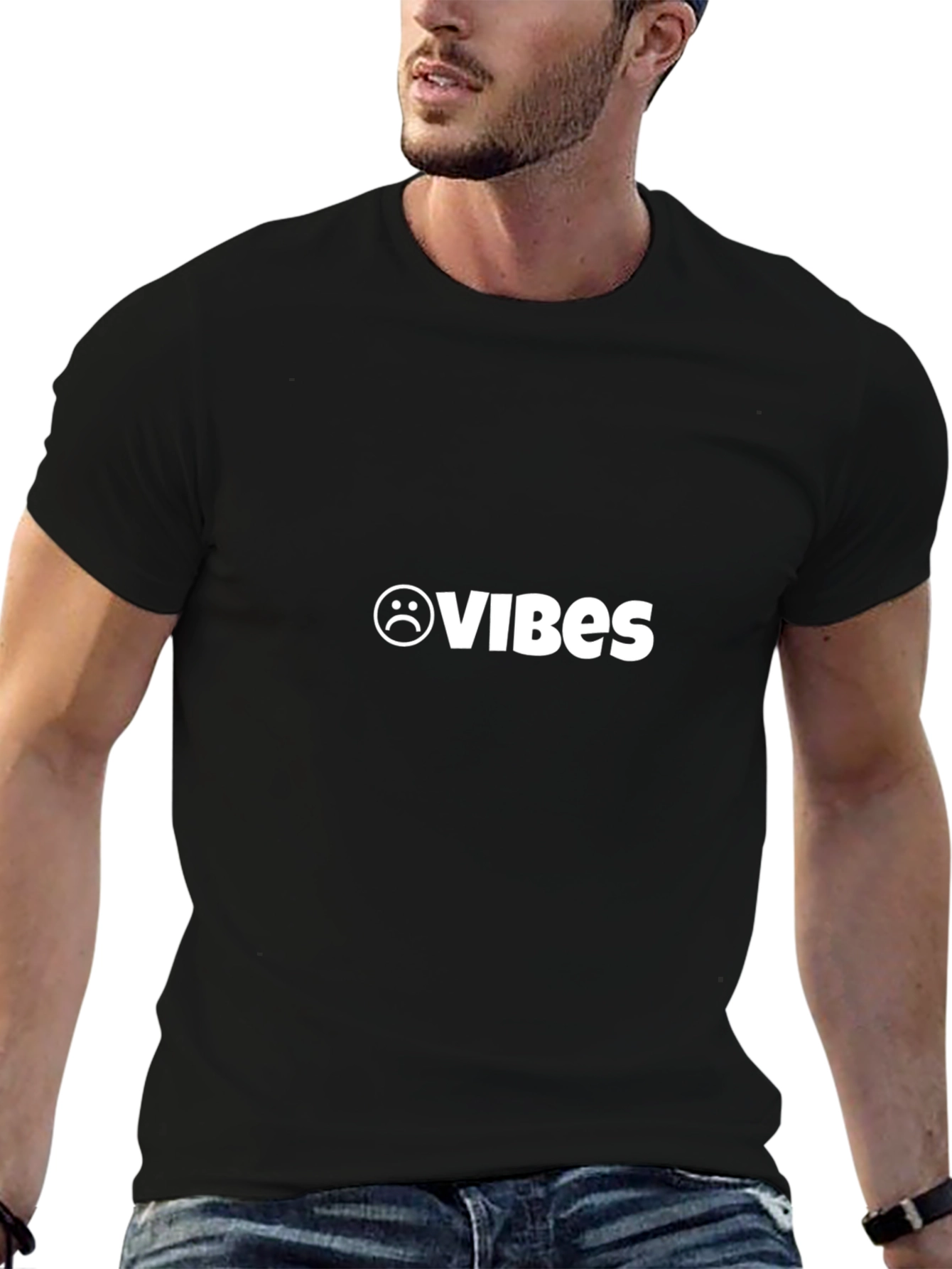 Sad Vibes Black T-Shirt