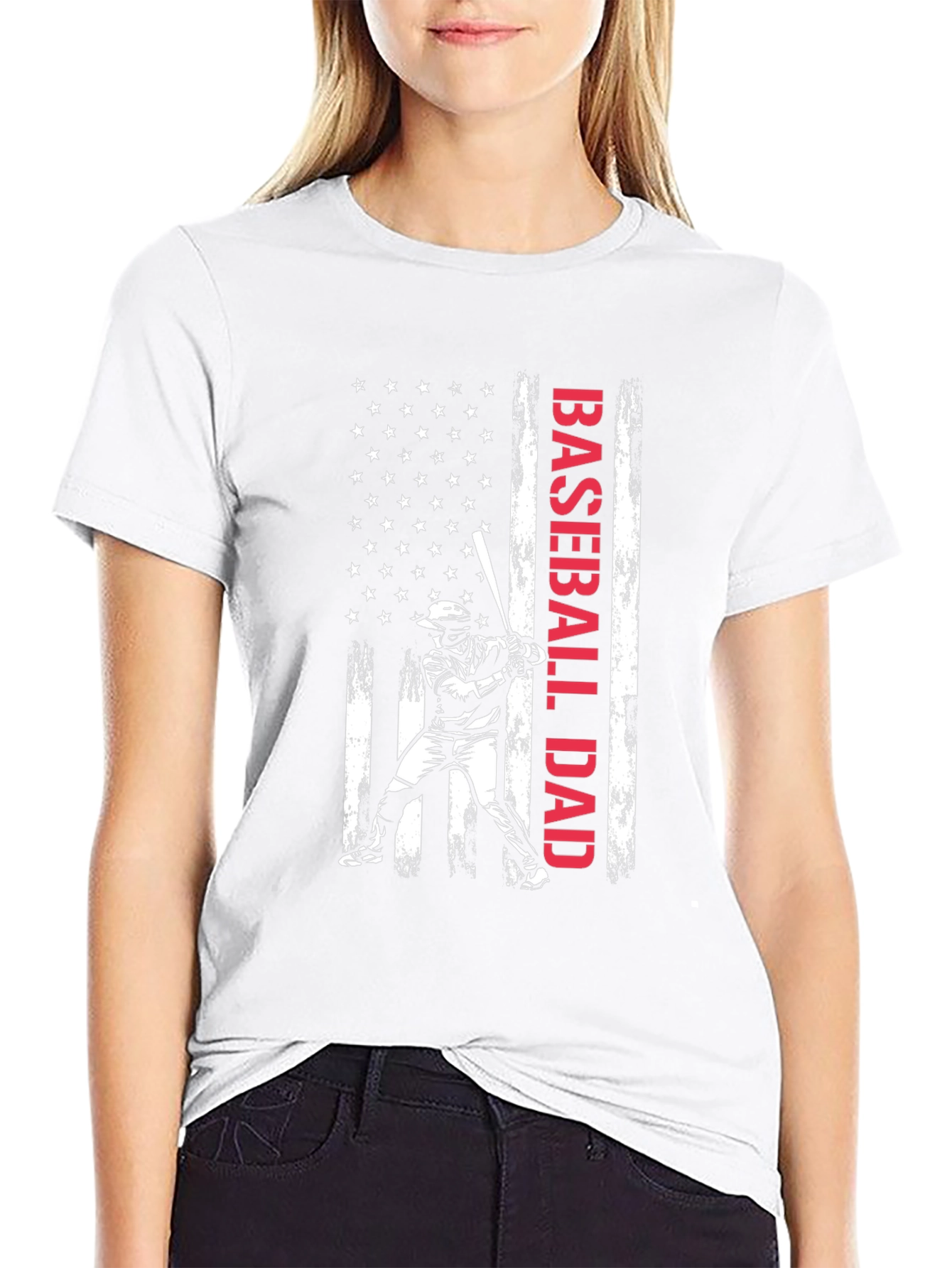 Baseball Dad Flag T-Shirt