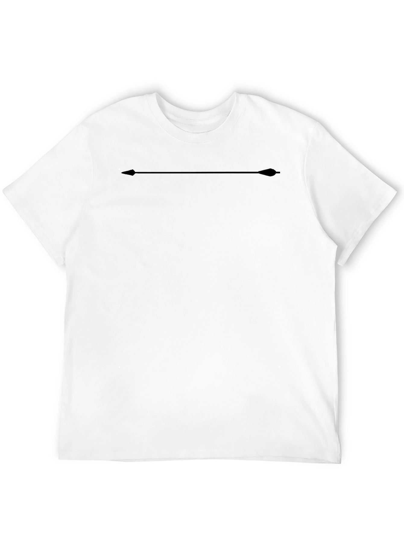 Mens Black T-Shirt with Arrow Design