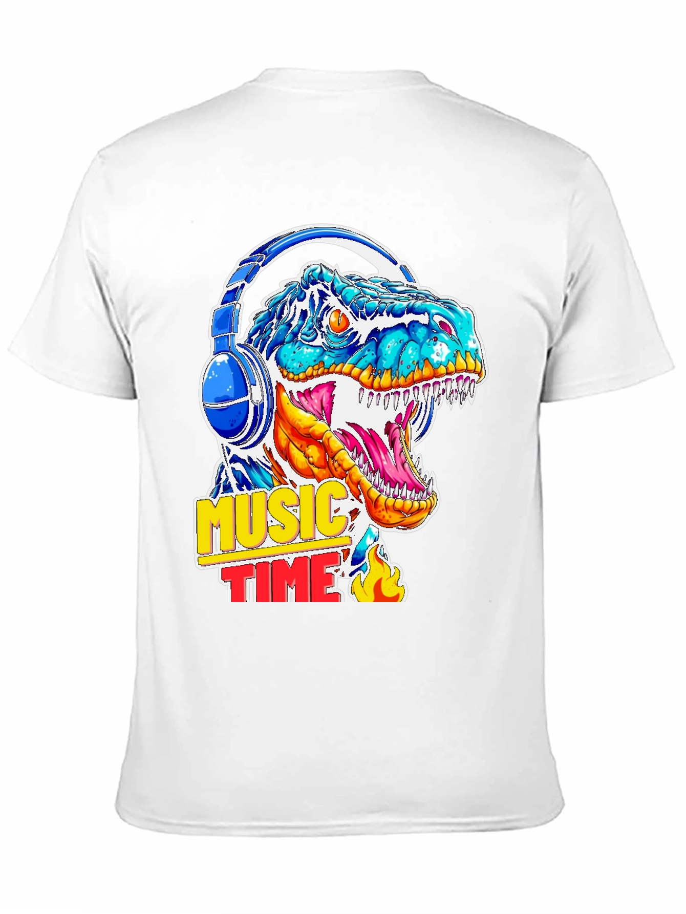 Dino Music Time Graphic T-Shirt