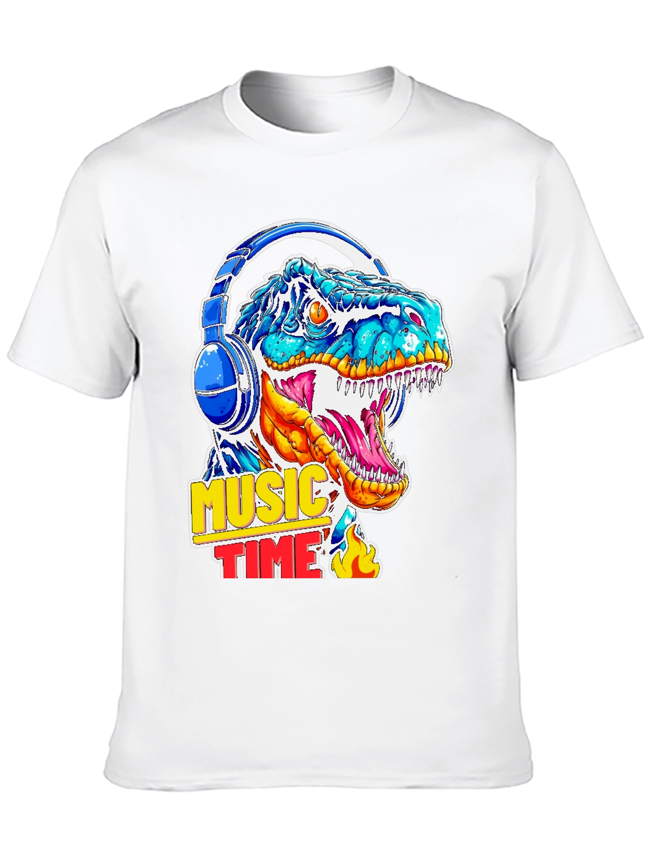 Dino Music Time Graphic T-Shirt