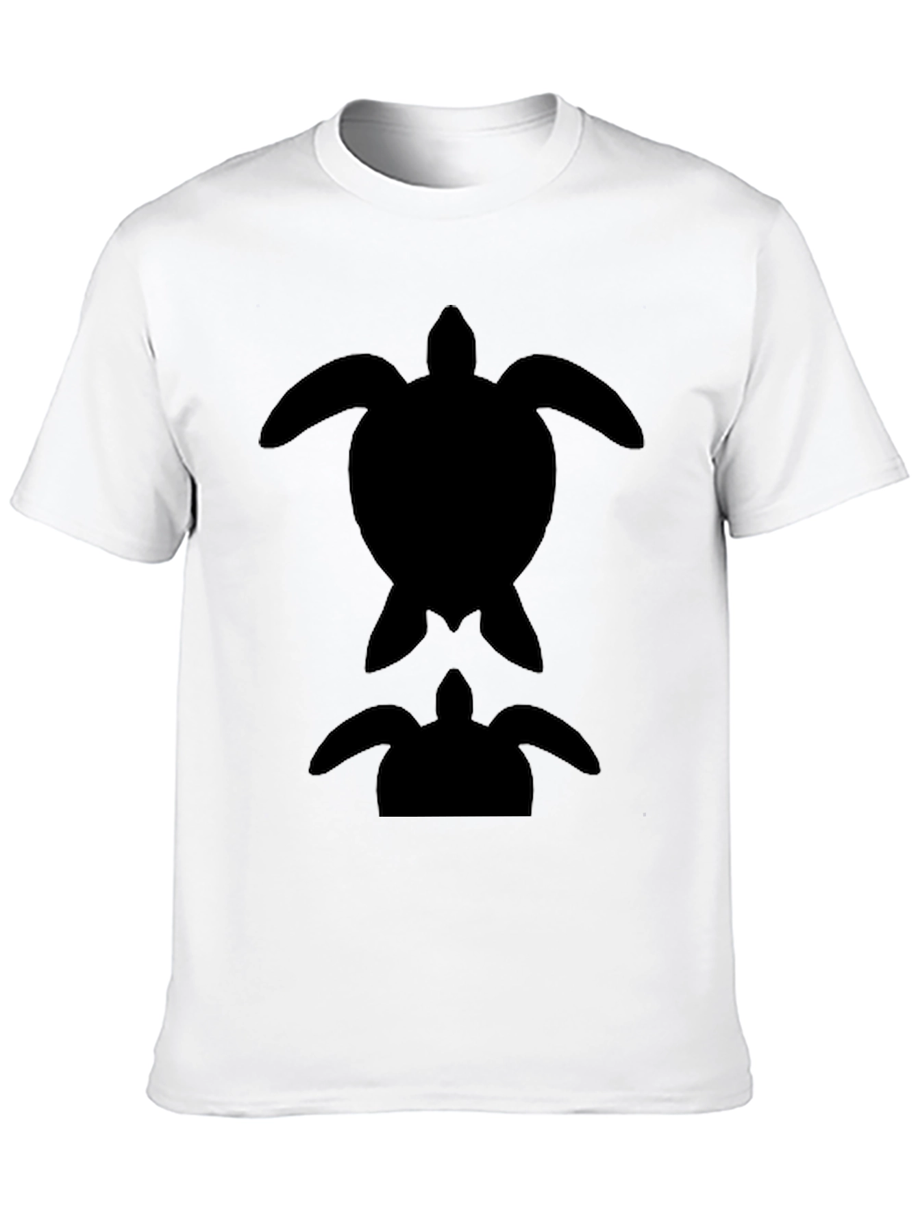 Black Turtle Silhouette Graphic Tee
