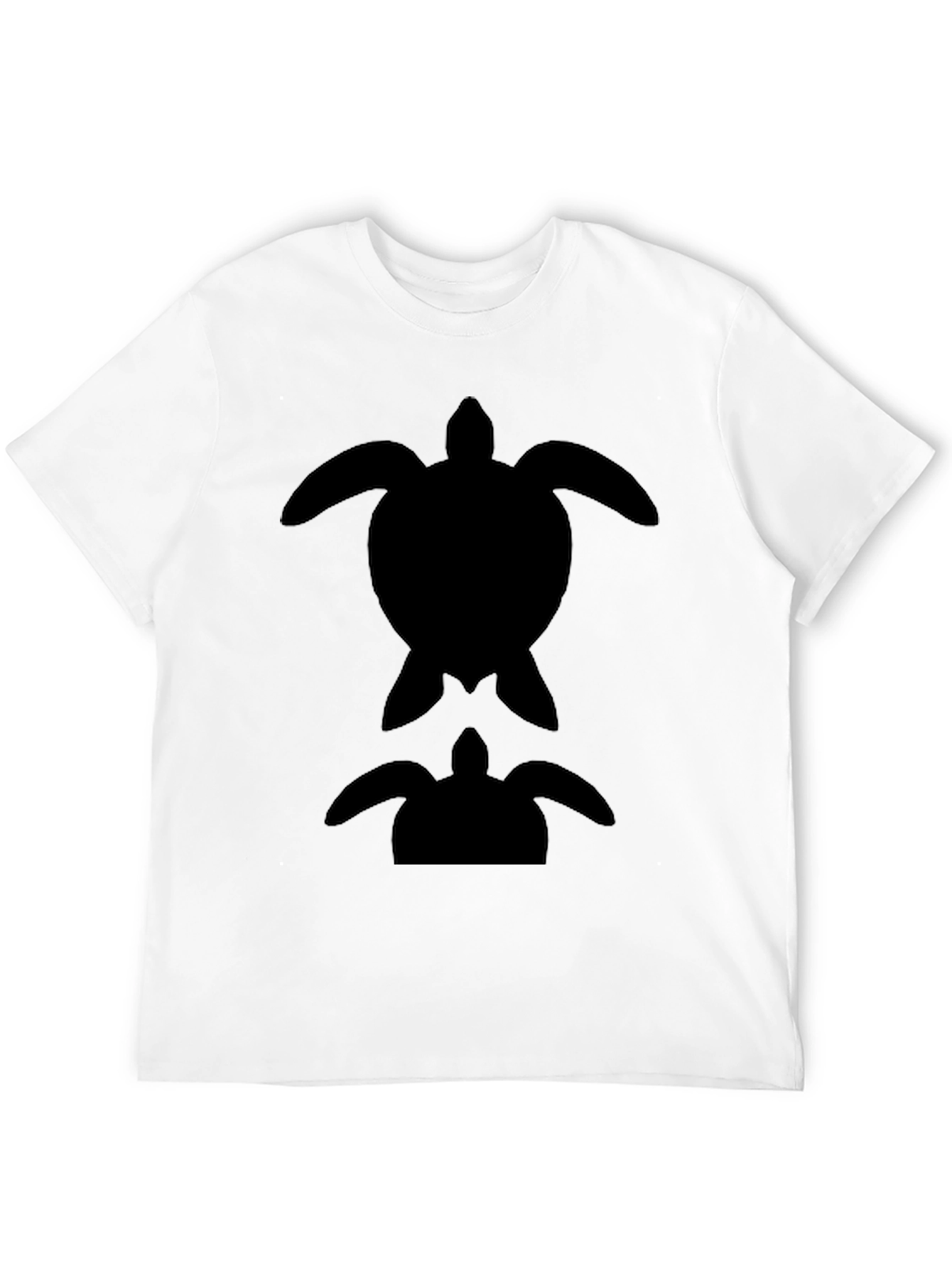 Black Turtle Silhouette Graphic Tee