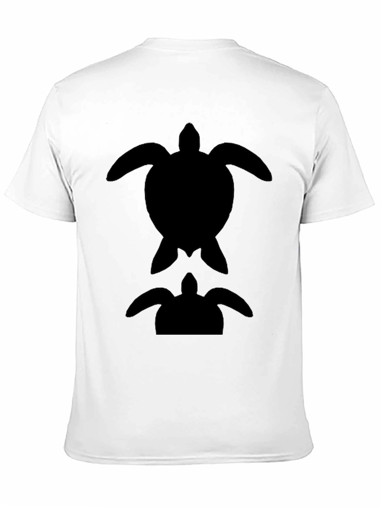 Black Turtle Silhouette Graphic Tee
