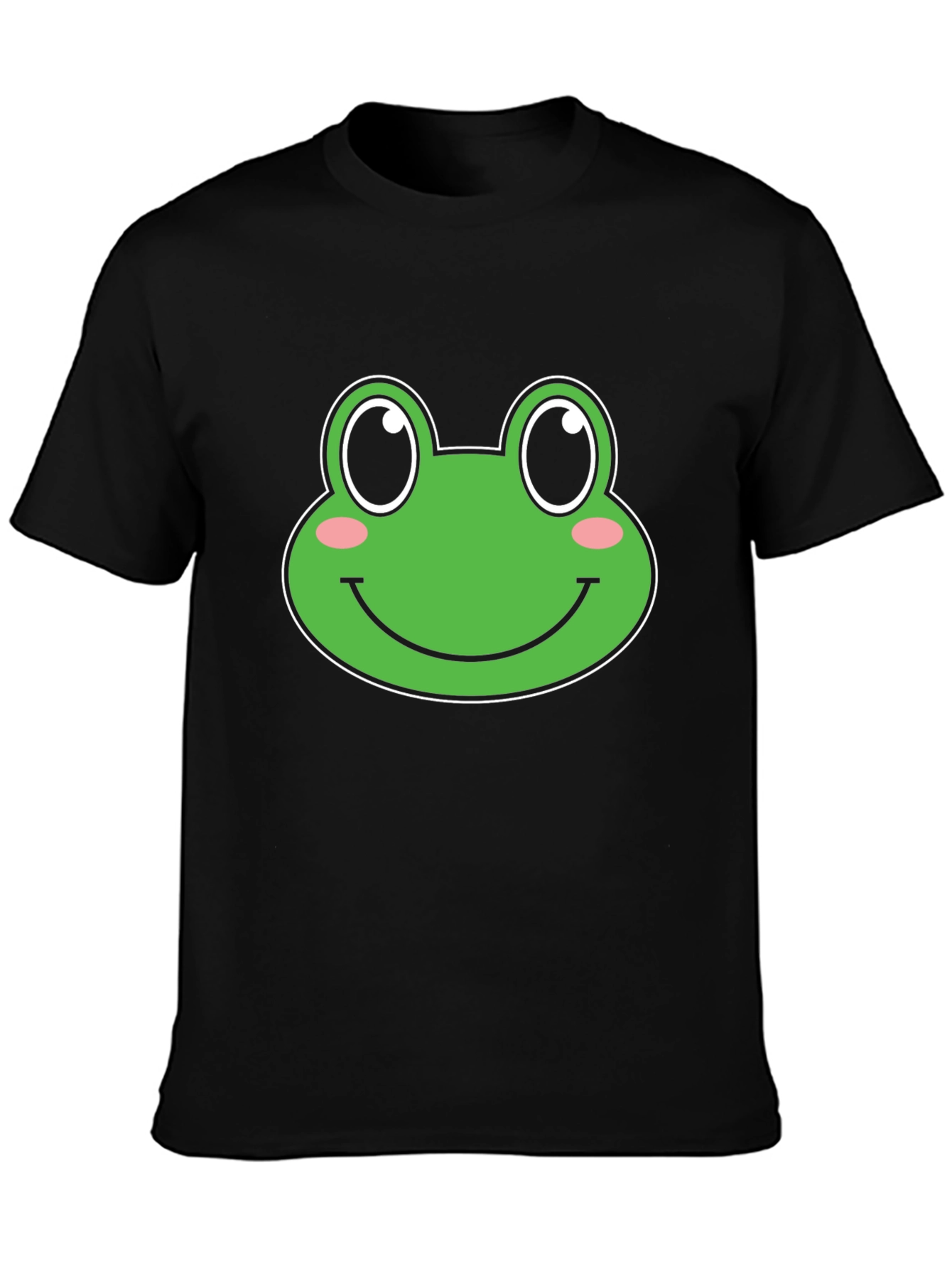 Frog Face Graphic T-Shirt - Unisex Black Tee