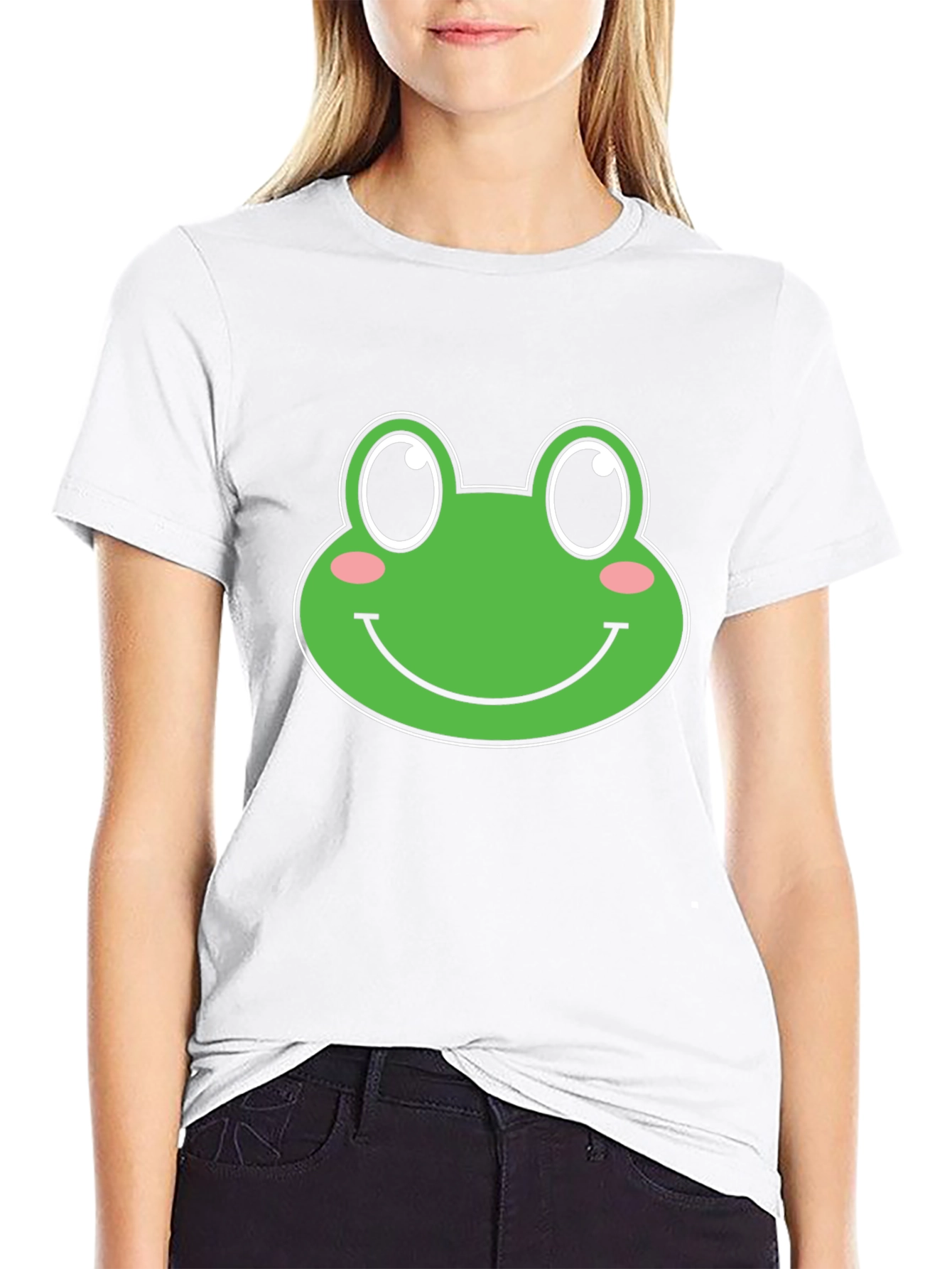 Frog Face Graphic T-Shirt - Unisex Black Tee