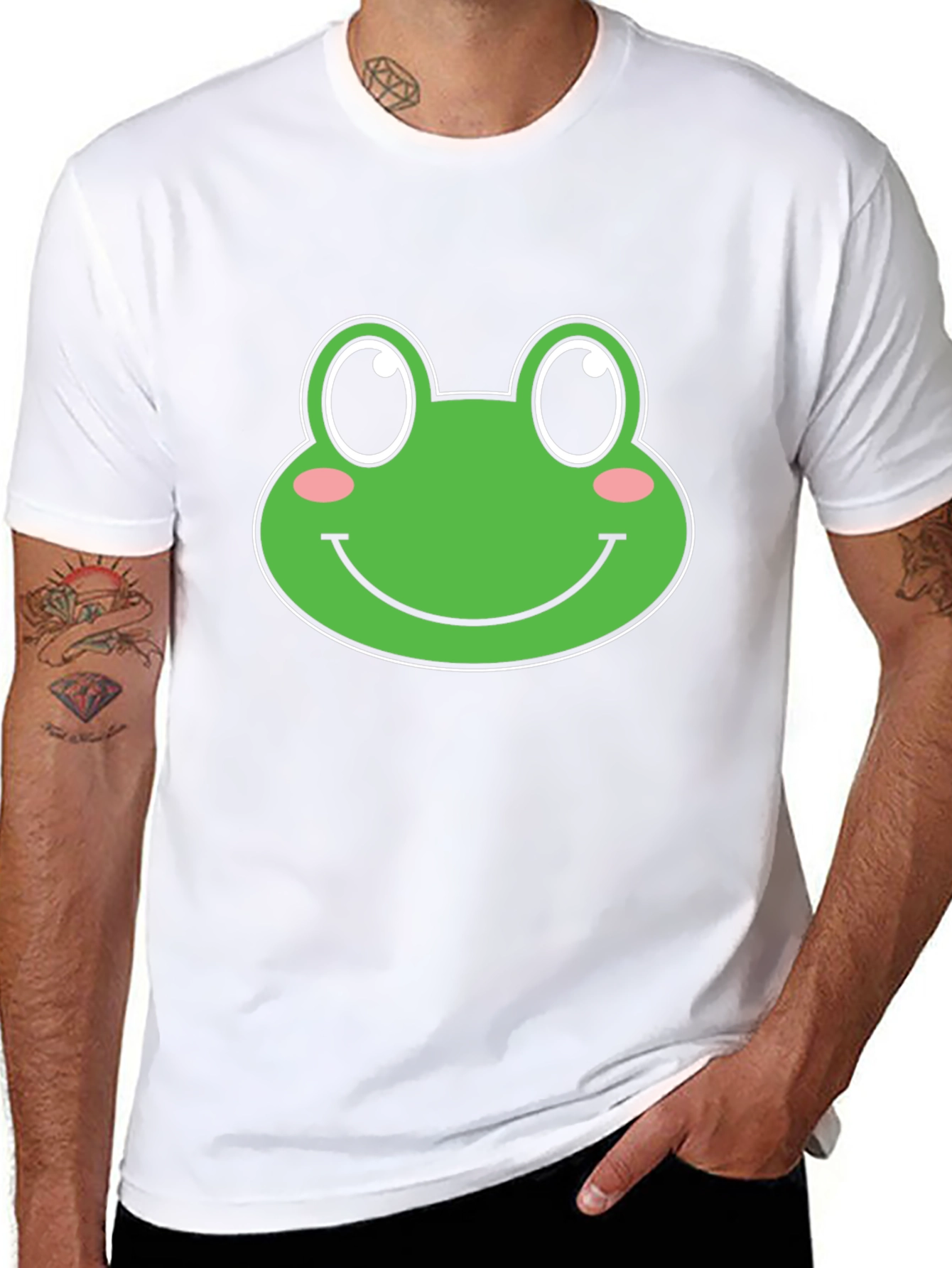 Frog Face Graphic T-Shirt - Unisex Black Tee