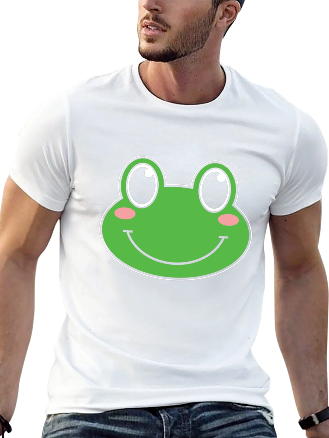 Frog Face Graphic T-Shirt - Unisex Black Tee
