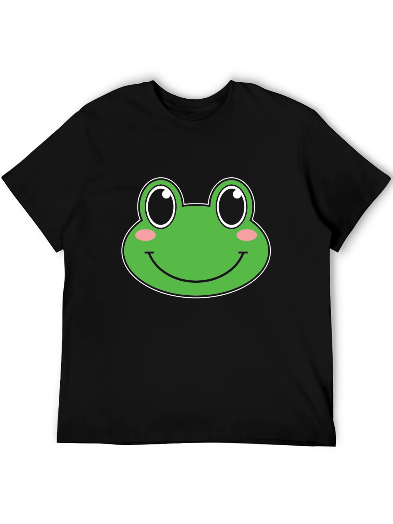 Frog Face Graphic T-Shirt - Unisex Black Tee