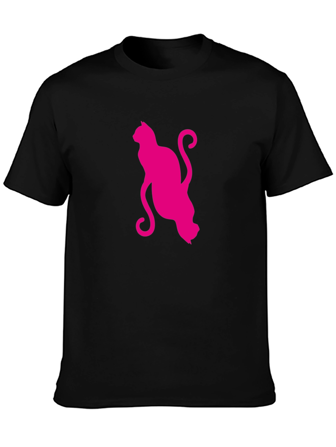 Stylish Cat Graphic T-Shirt