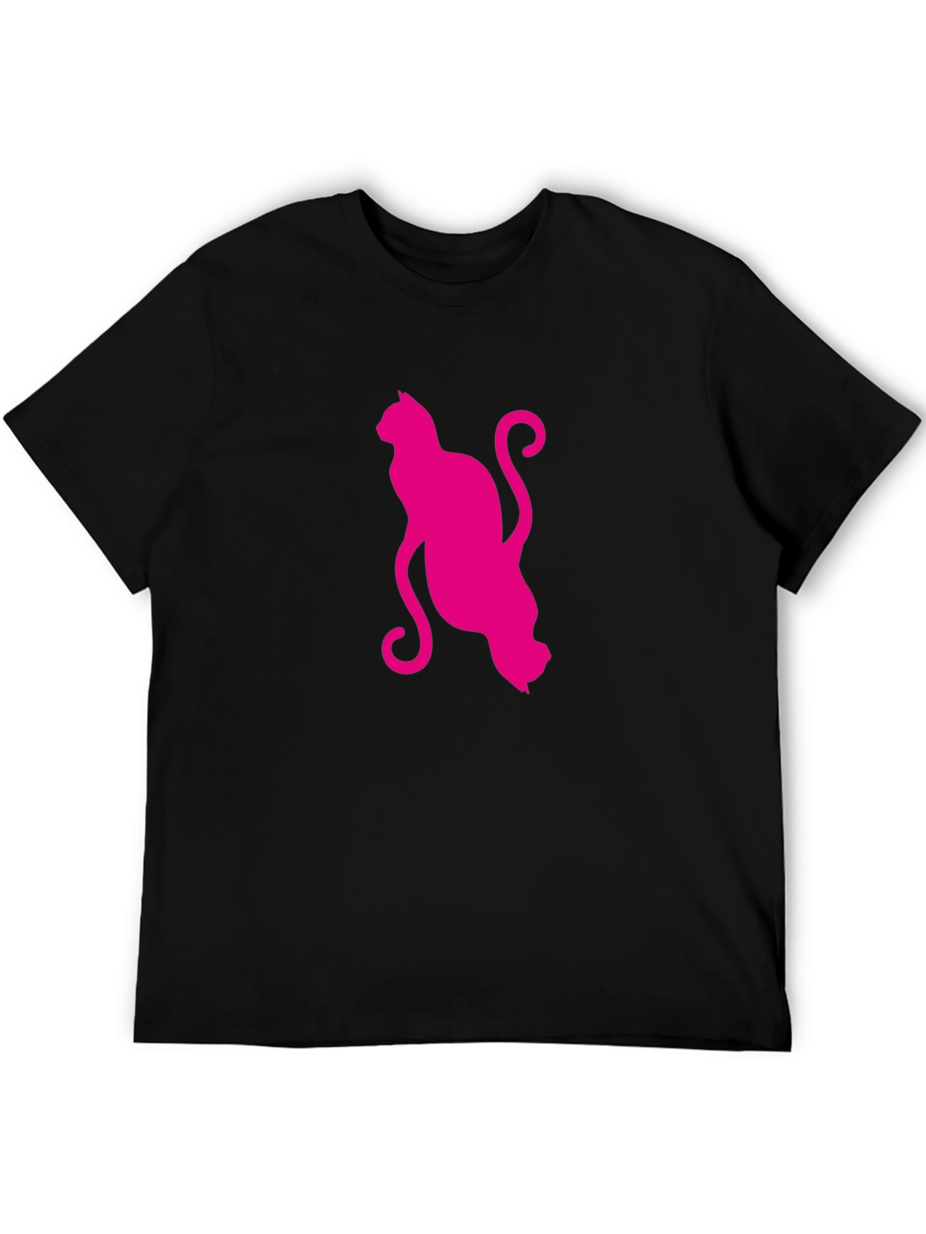 Stylish Cat Graphic T-Shirt