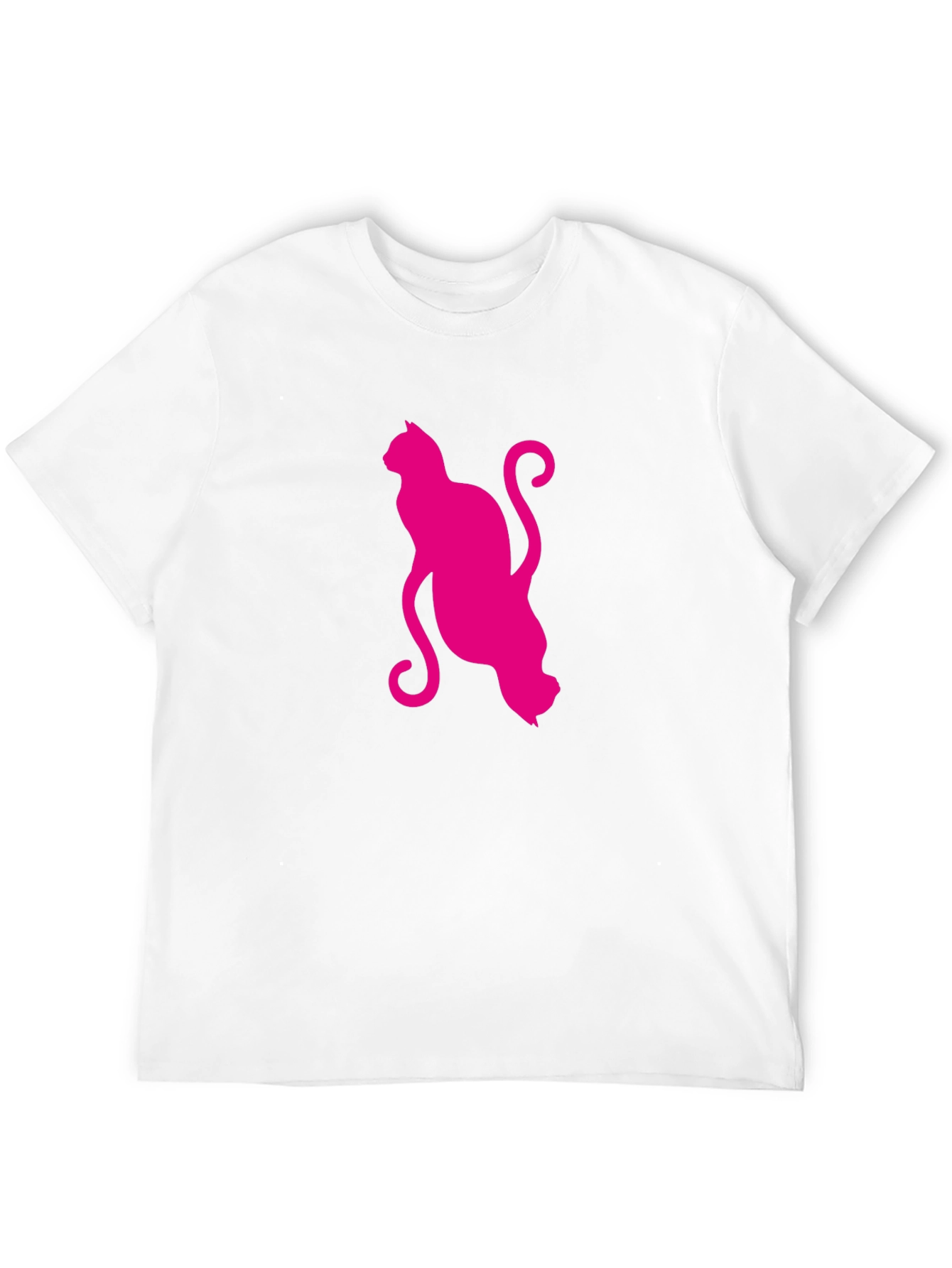 Stylish Cat Graphic T-Shirt