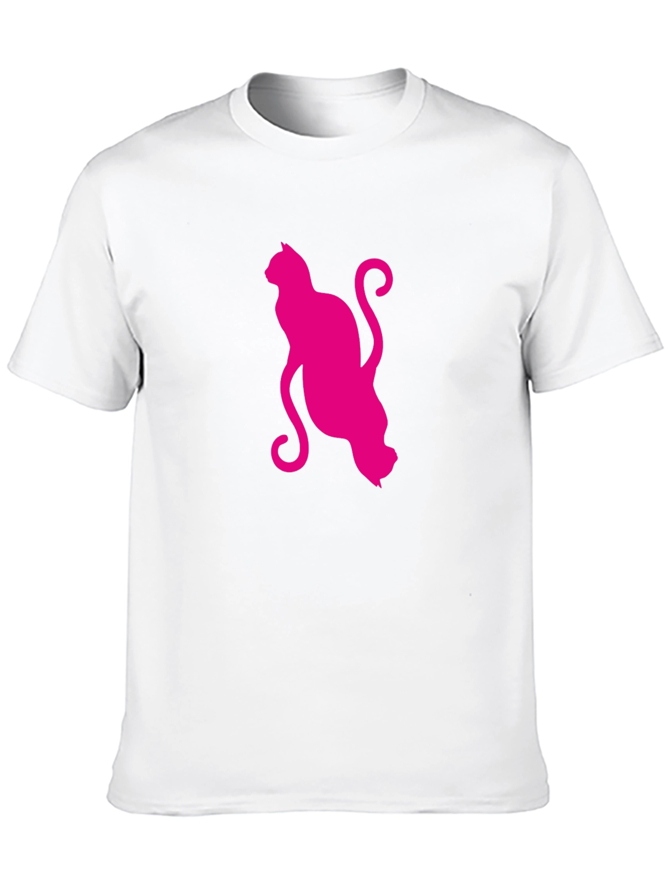Stylish Cat Graphic T-Shirt