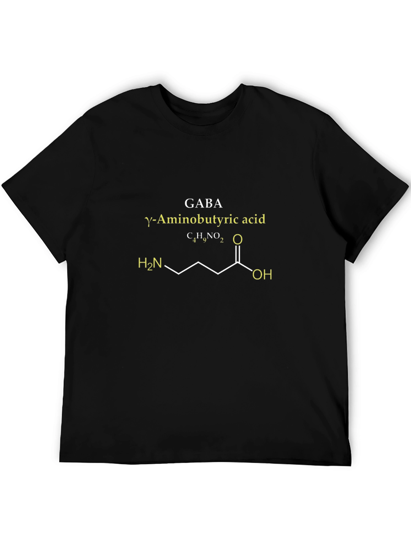 GABA Molecule Graphic T-Shirt - Science & Chemistry