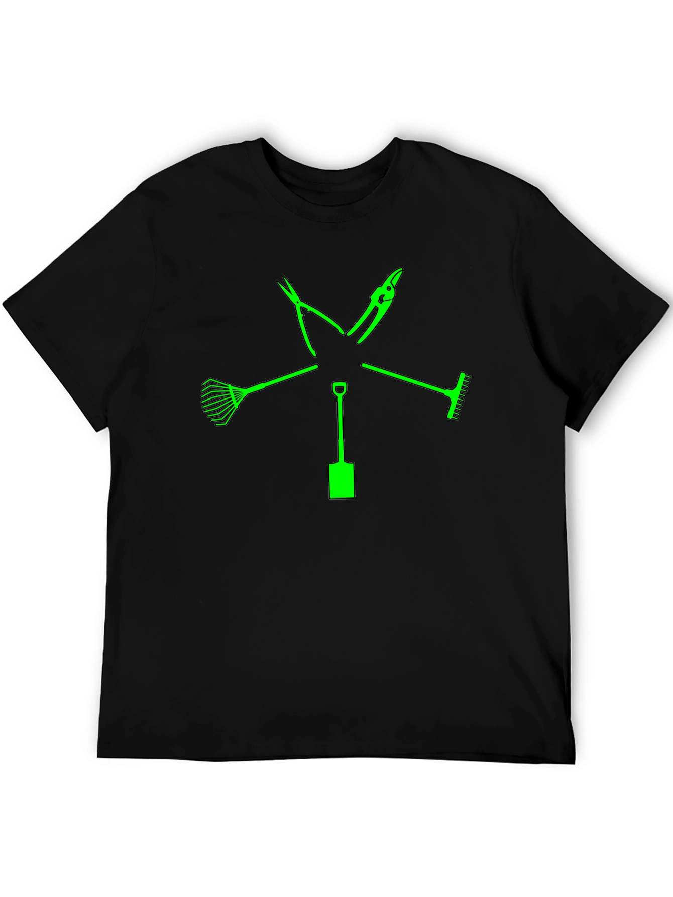 Gardeners Tools Graphic T-Shirt - Black