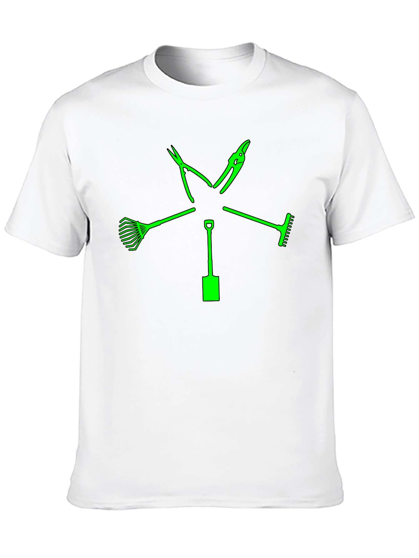 Gardeners Tools Graphic T-Shirt - Black