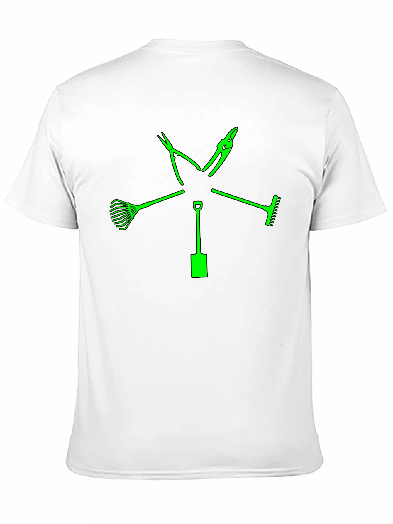 Gardeners Tools Graphic T-Shirt - Black