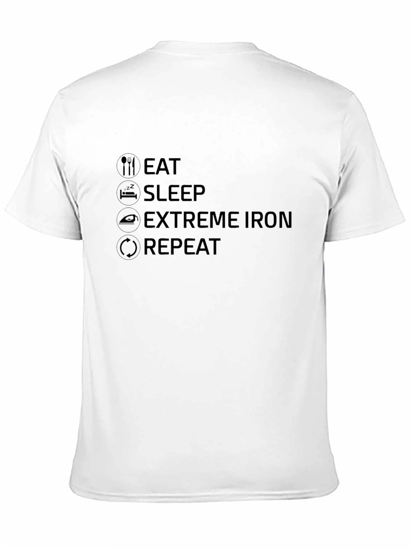 Eat Sleep Extreme Iron Repeat Graphic Tee