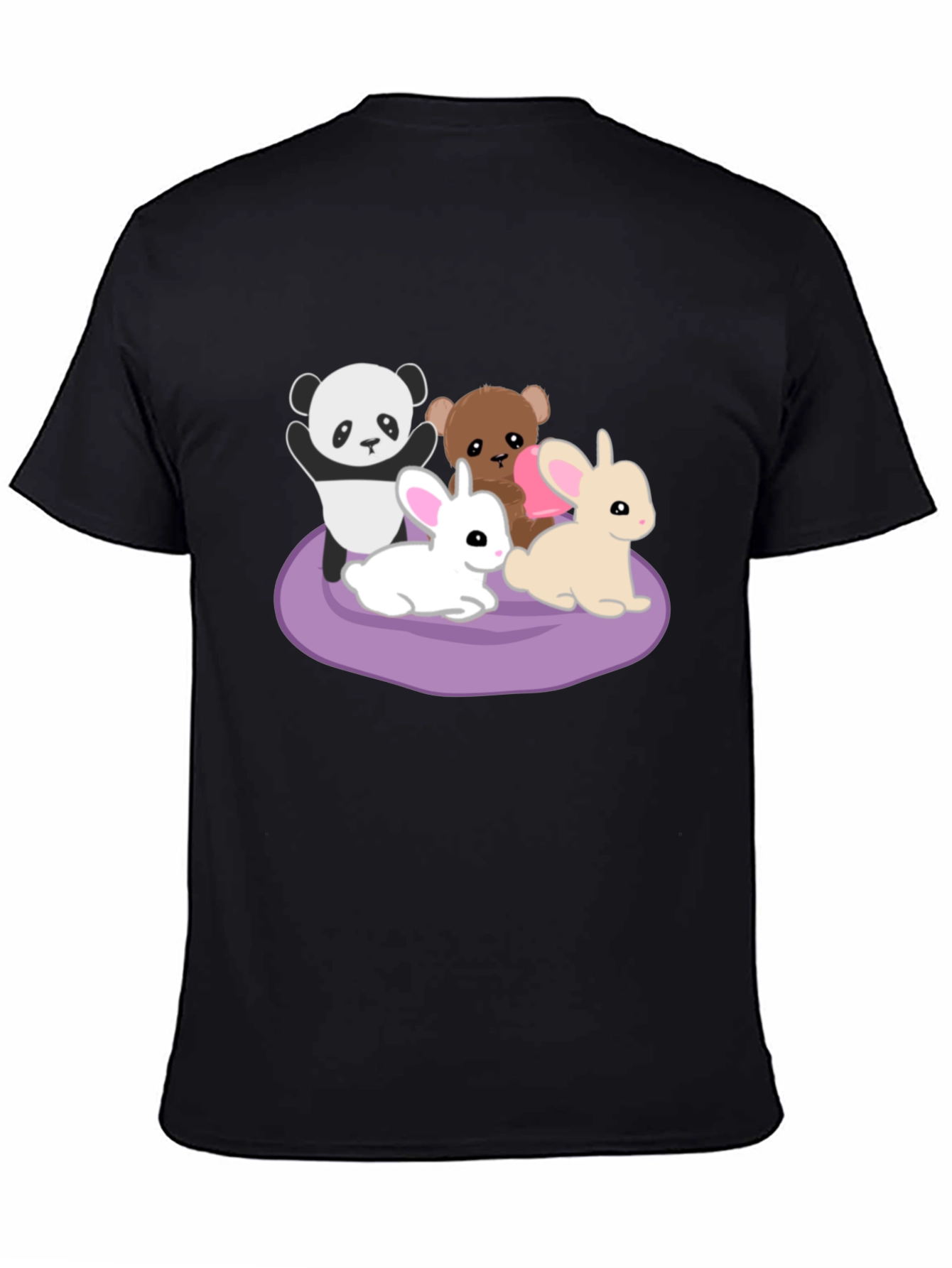 Cute Cartoon Animals Graphic Tee