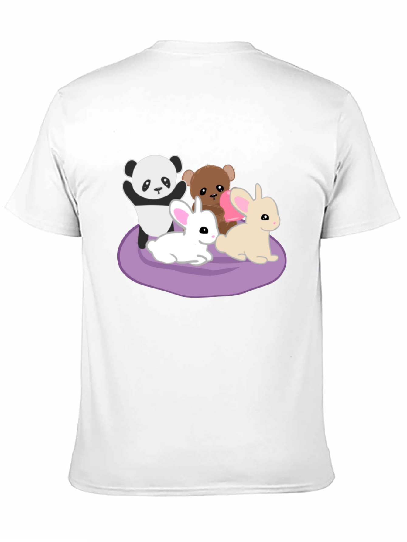 Cute Cartoon Animals Graphic Tee