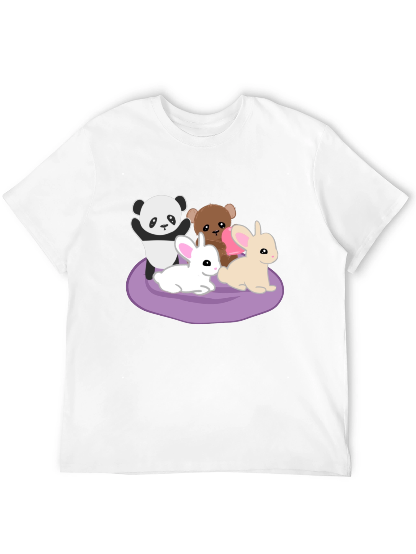 Cute Cartoon Animals Graphic Tee