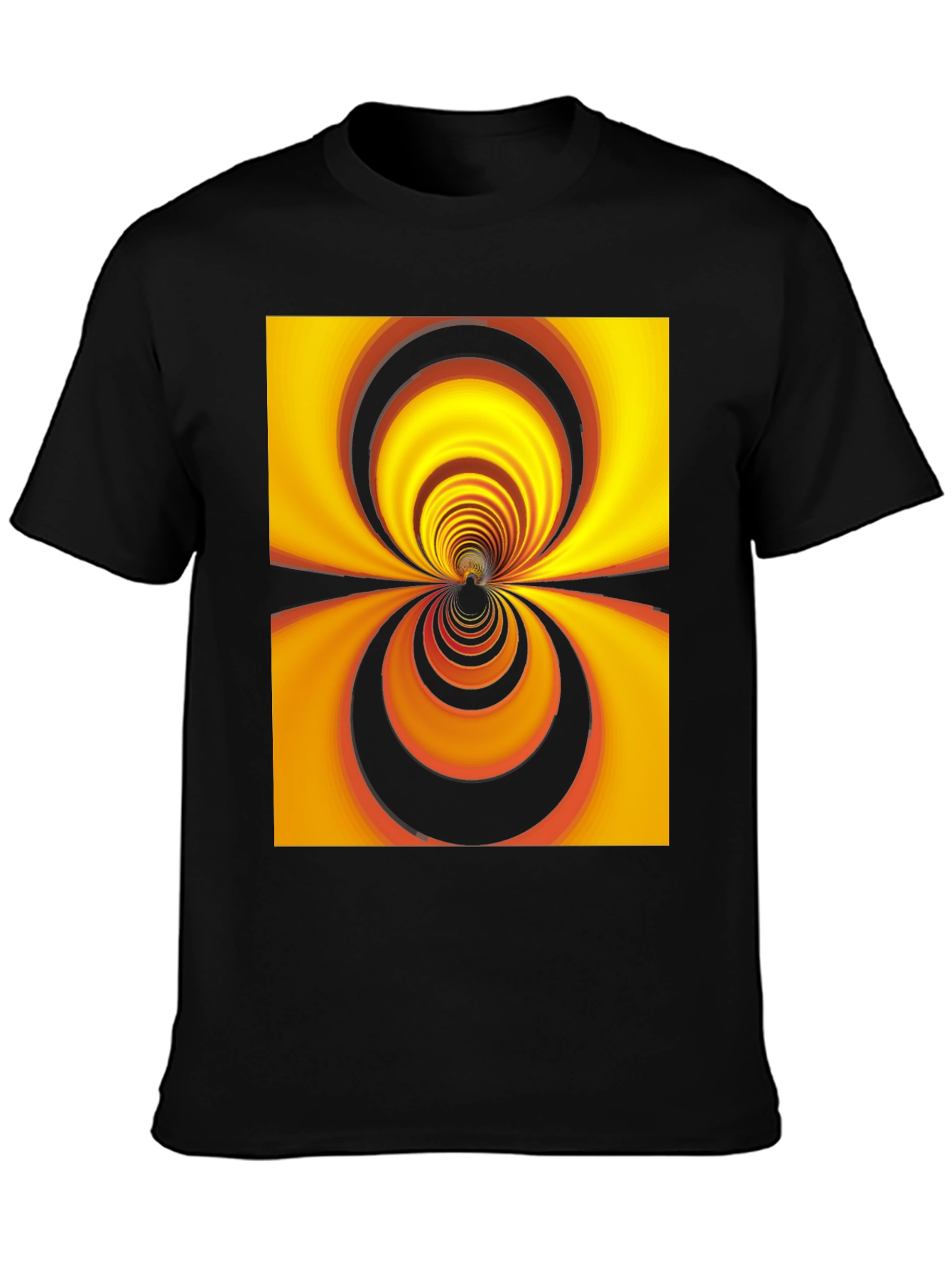 Optical Illusion Black T-Shirt