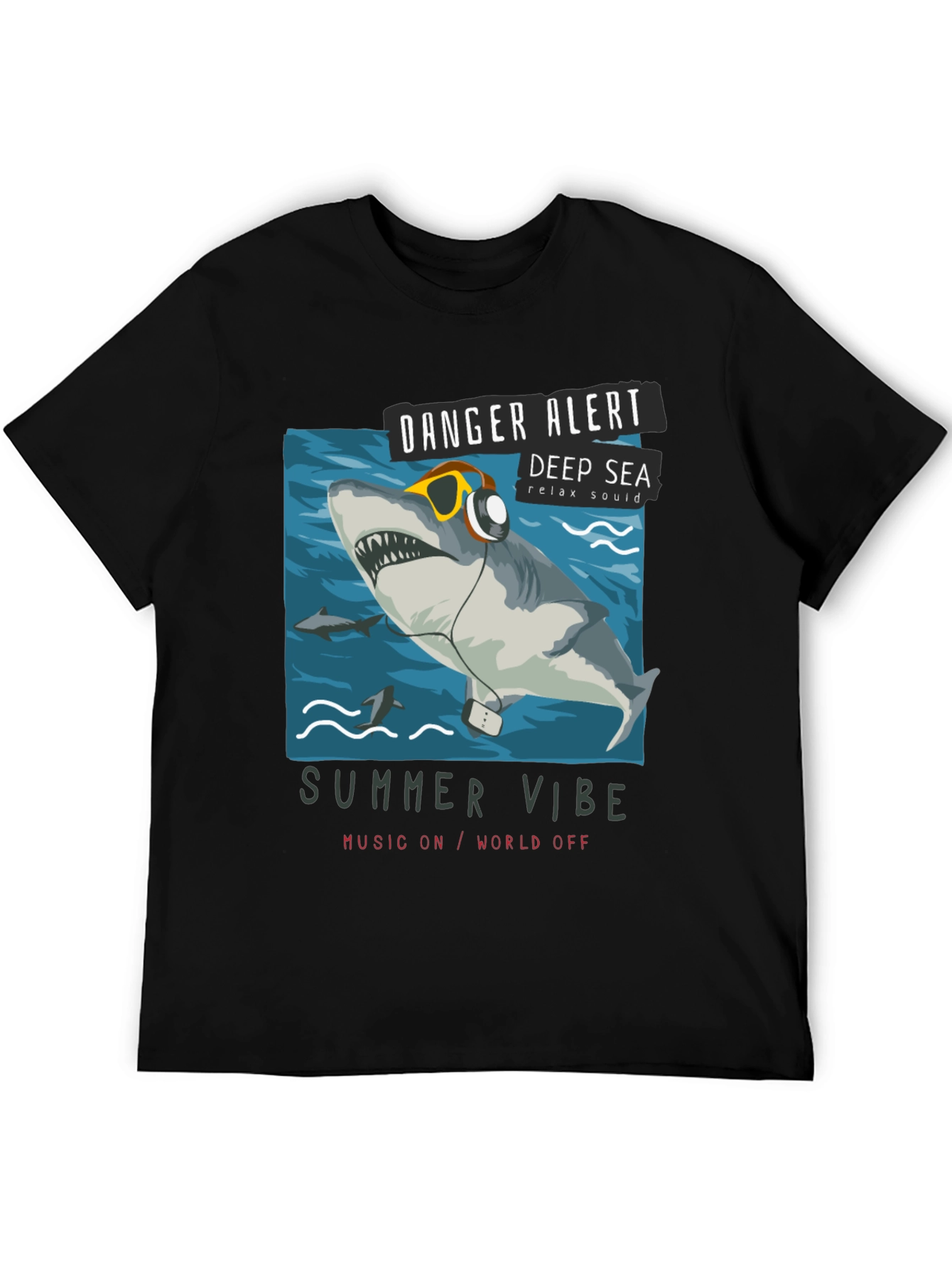 Danger Alert Shark Tee