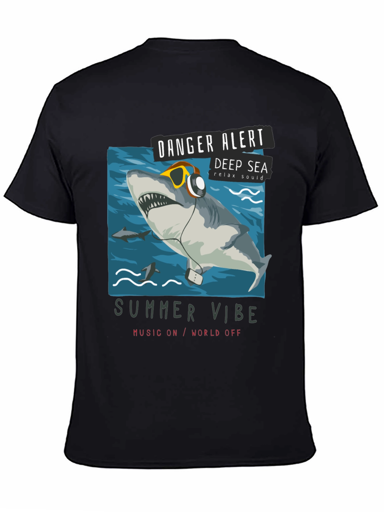 Danger Alert Shark Tee