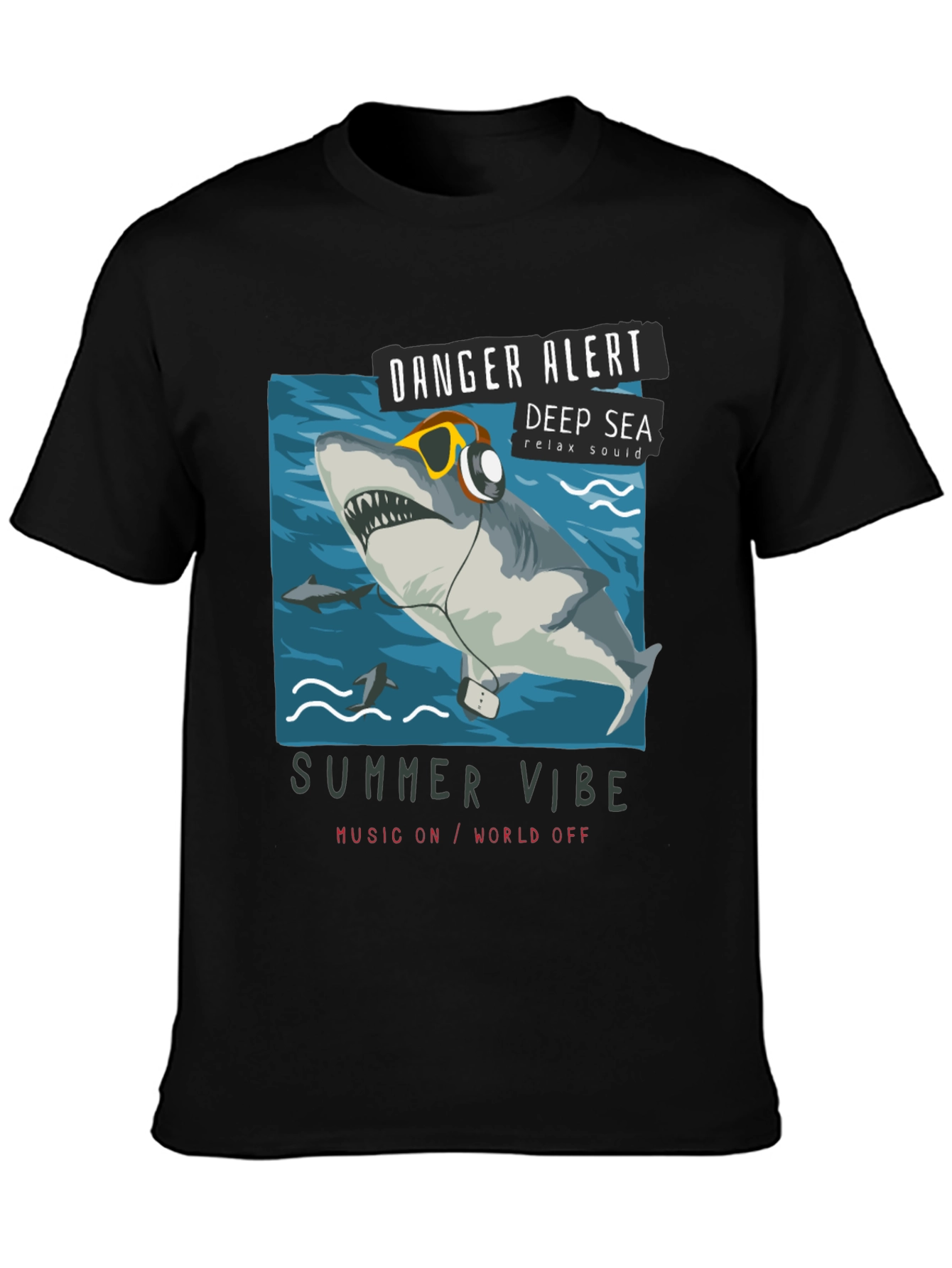 Danger Alert Shark Tee