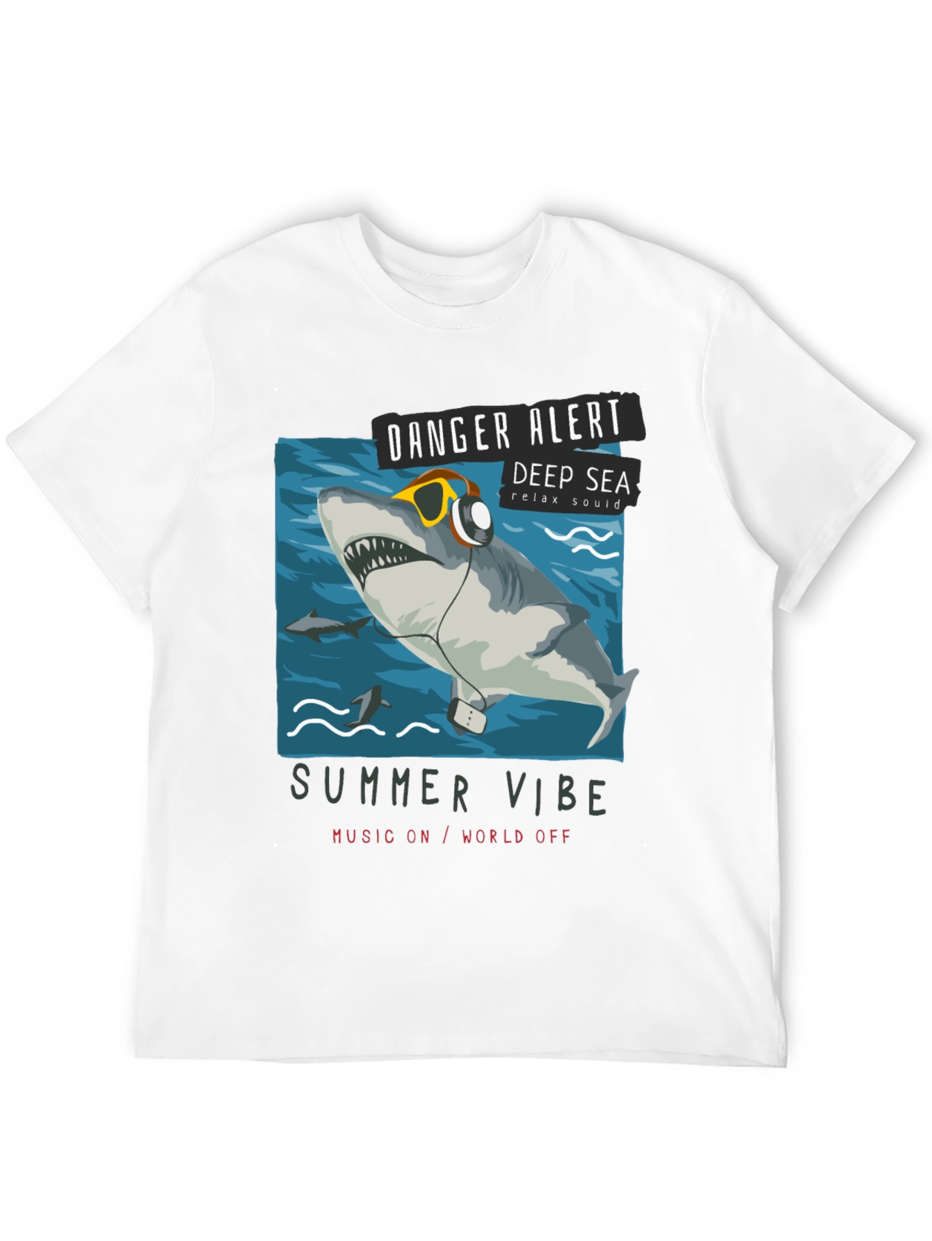 Danger Alert Shark Tee