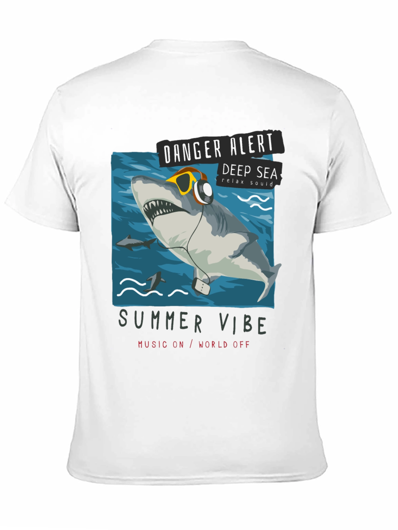 Danger Alert Shark Tee
