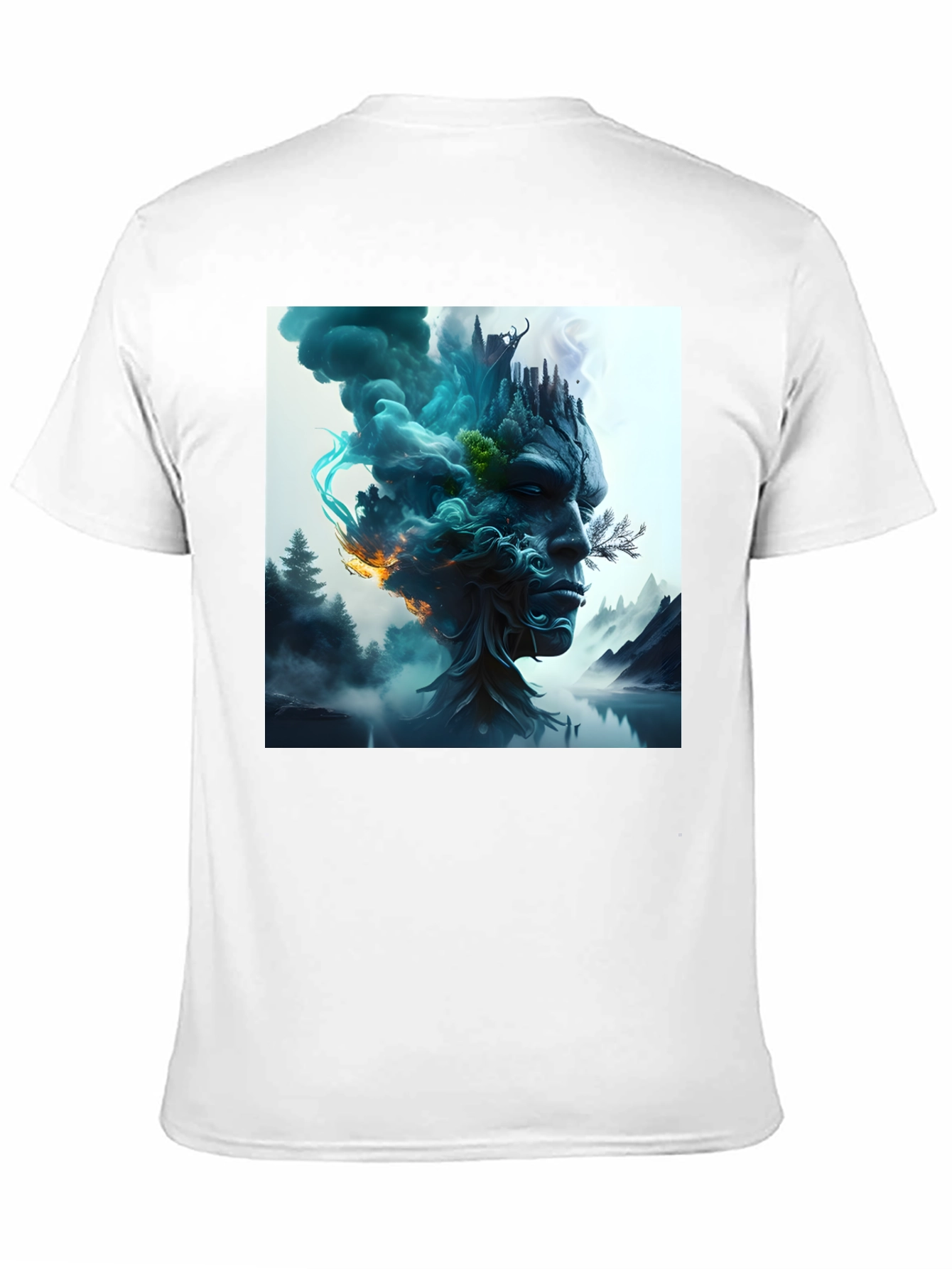 Nature Spirit Graphic Tee - Black Cotton Blend