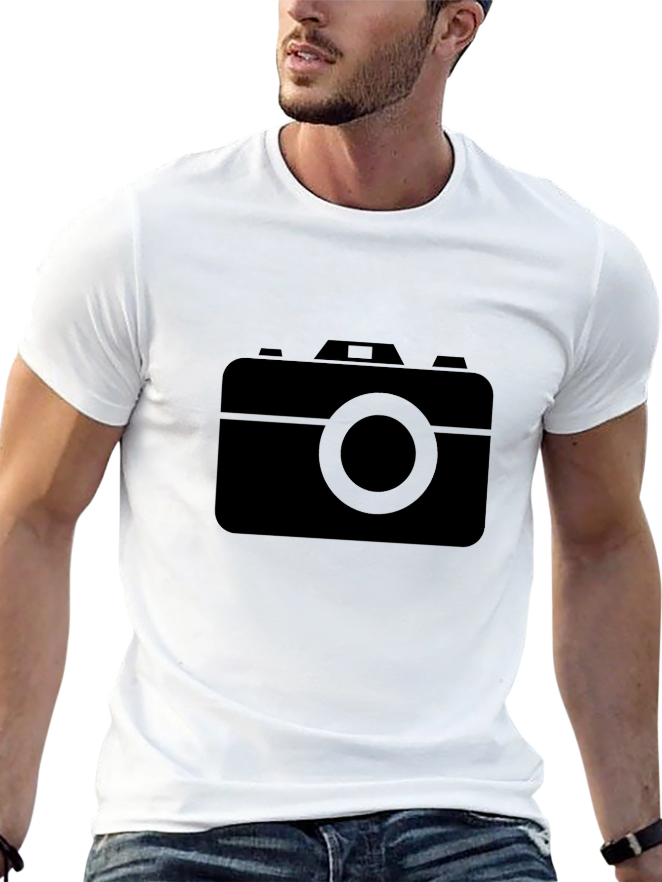 Black Camera Graphic Tee - Photography Lover T-Shirt