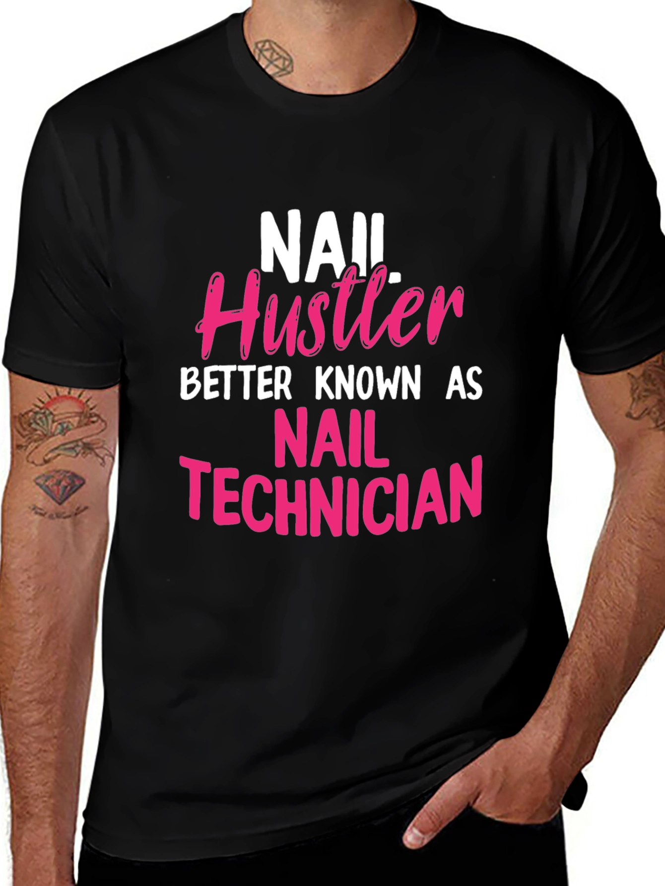 Nail Hustler Technician Graphic T-Shirt
