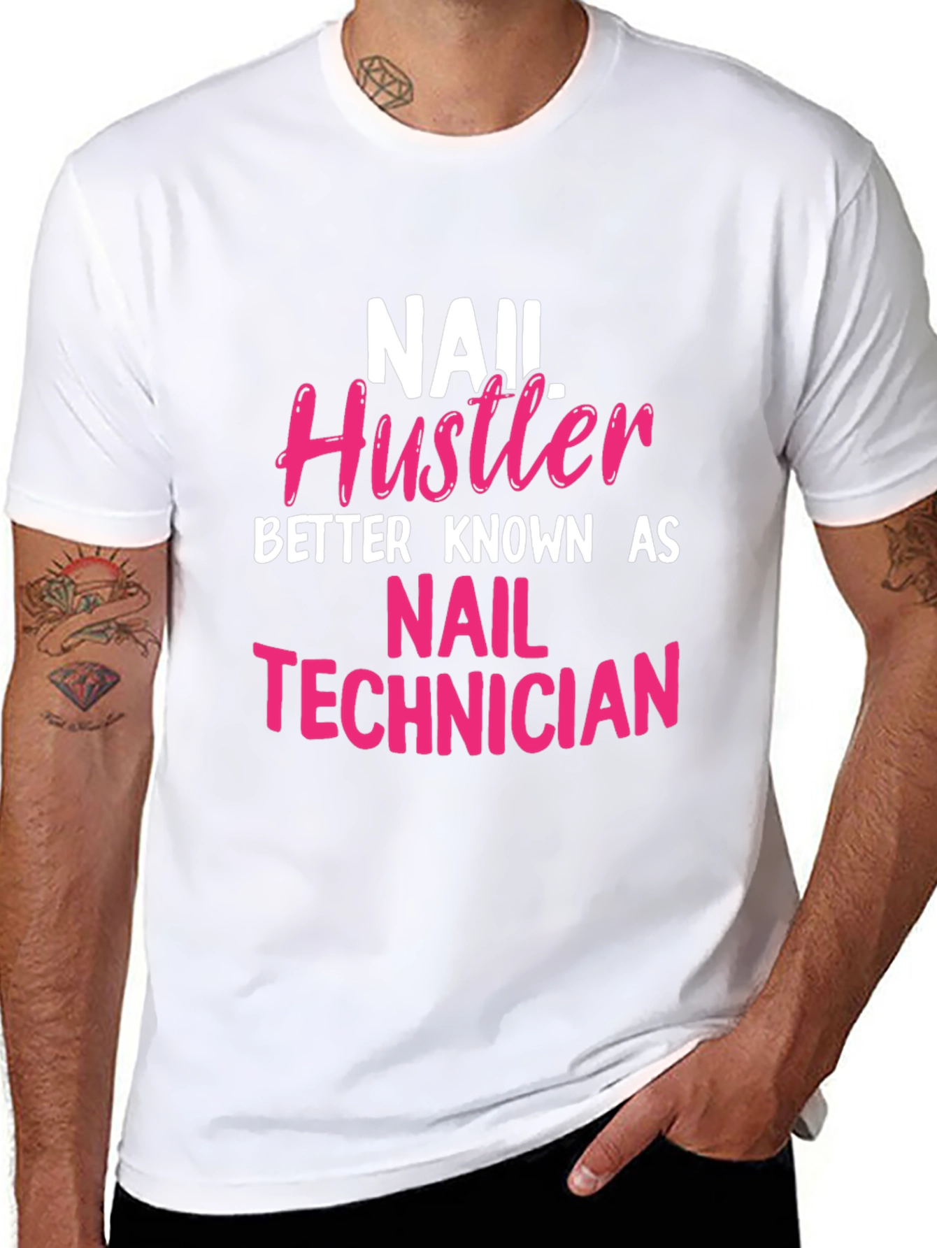 Nail Hustler Technician Graphic T-Shirt