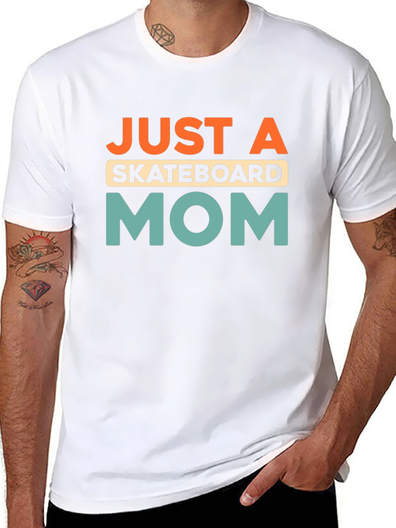 Skateboard Mom Graphic Tee - Black T-Shirt