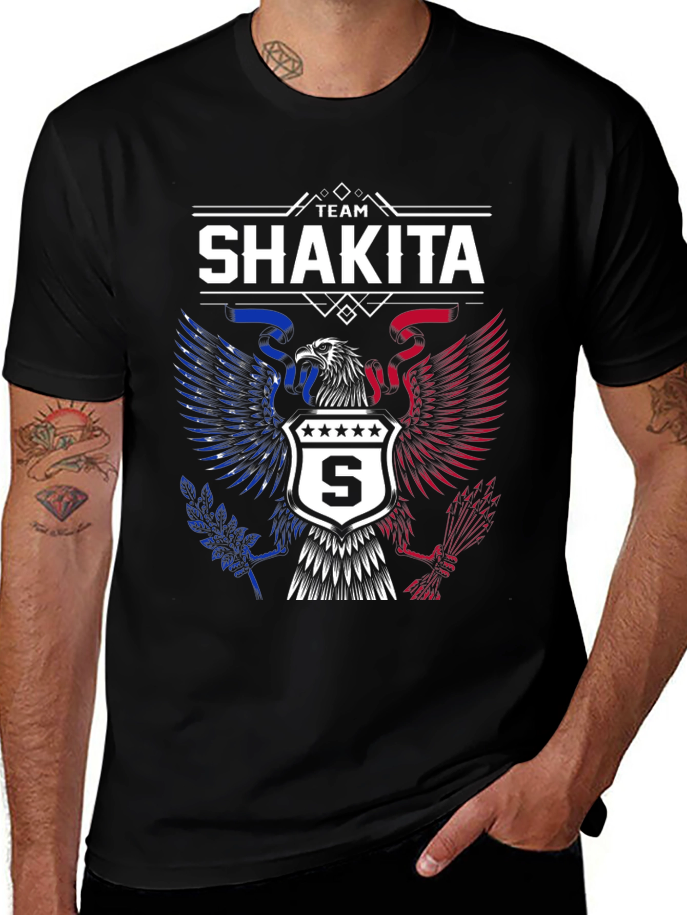 Team Shakita Eagle Patriotic T-Shirt