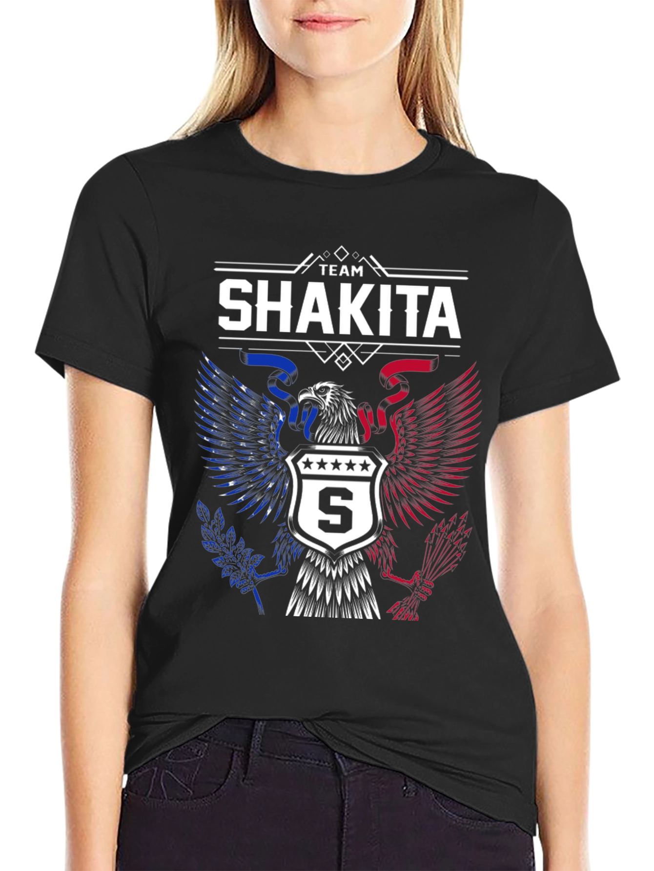 Team Shakita Eagle Patriotic T-Shirt